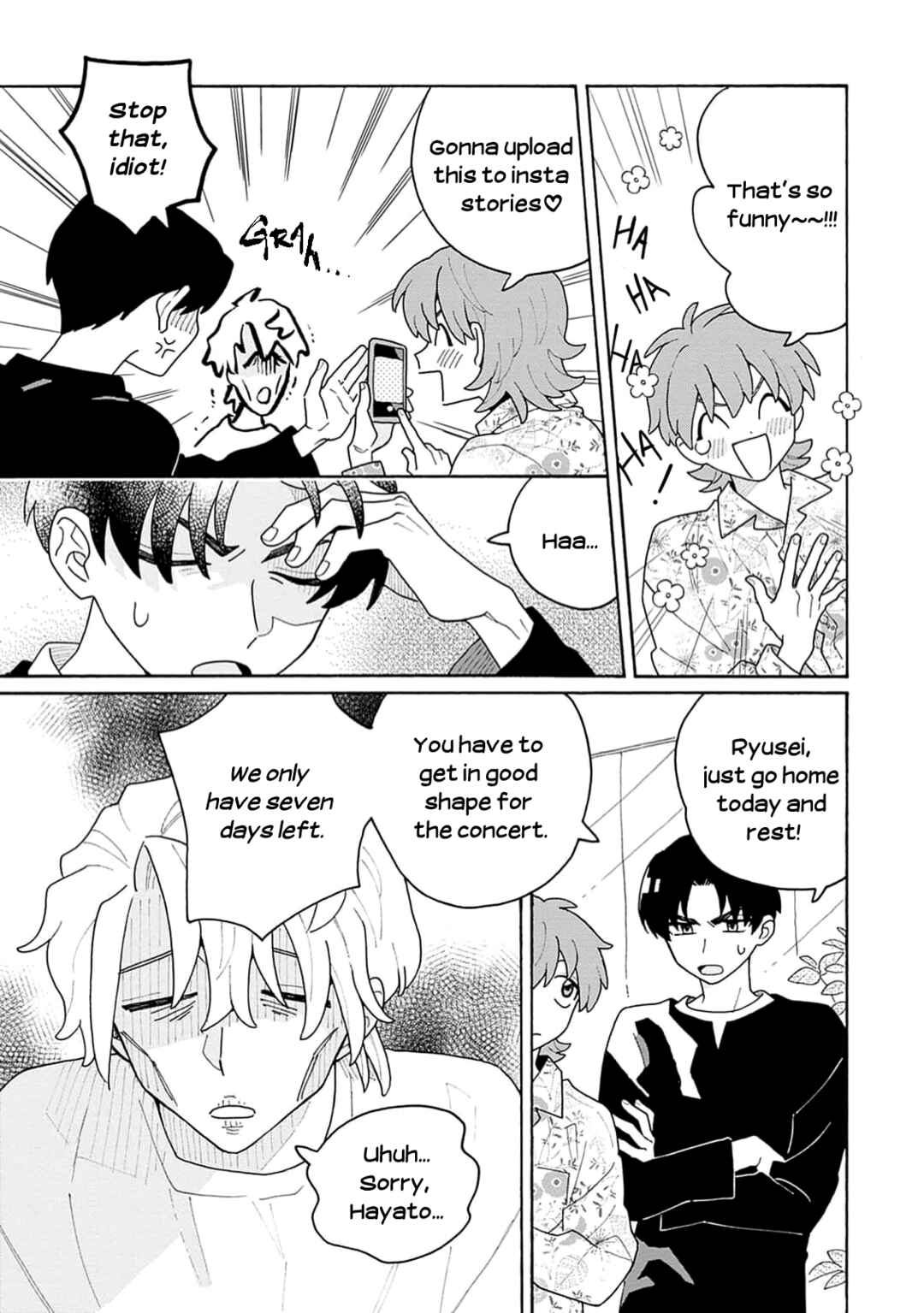 Page 32 Chapter 3 Koisuru Idol Ryusei-kun wa Kujikenai!