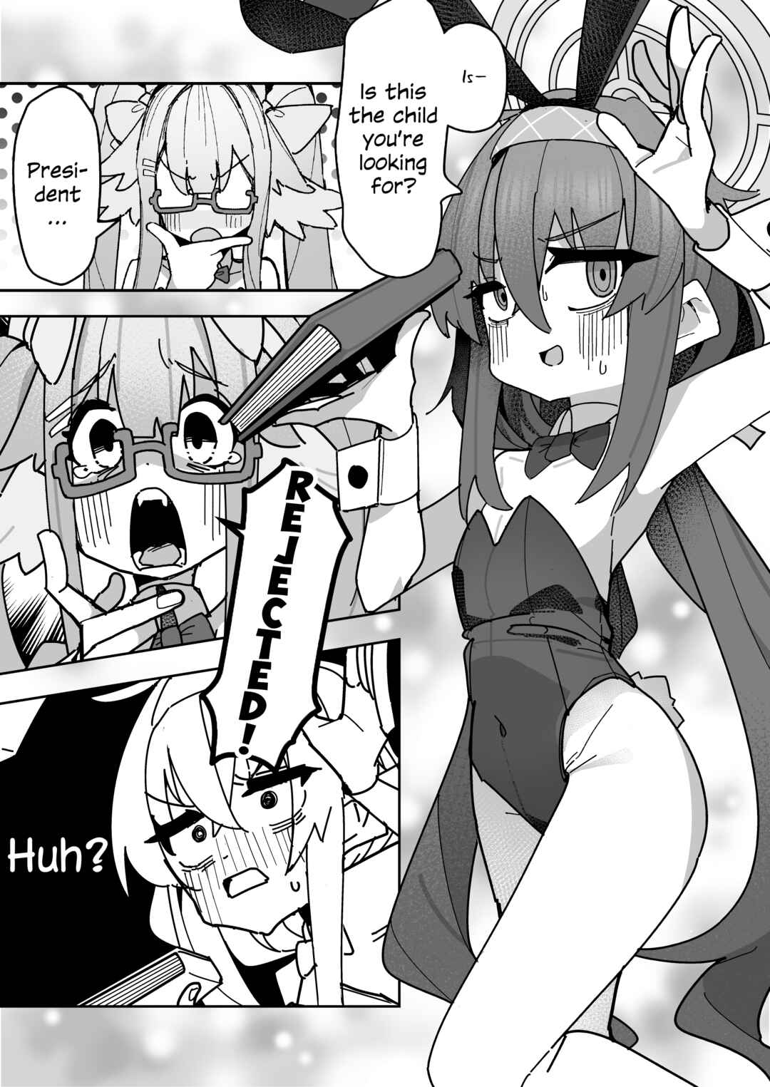 Page 2 Chapter Unknown_3936 Blue Archive - Ui to Shimiko ga Bunny Girl Sugata de 「Hajimete」 wo shichau hanashi