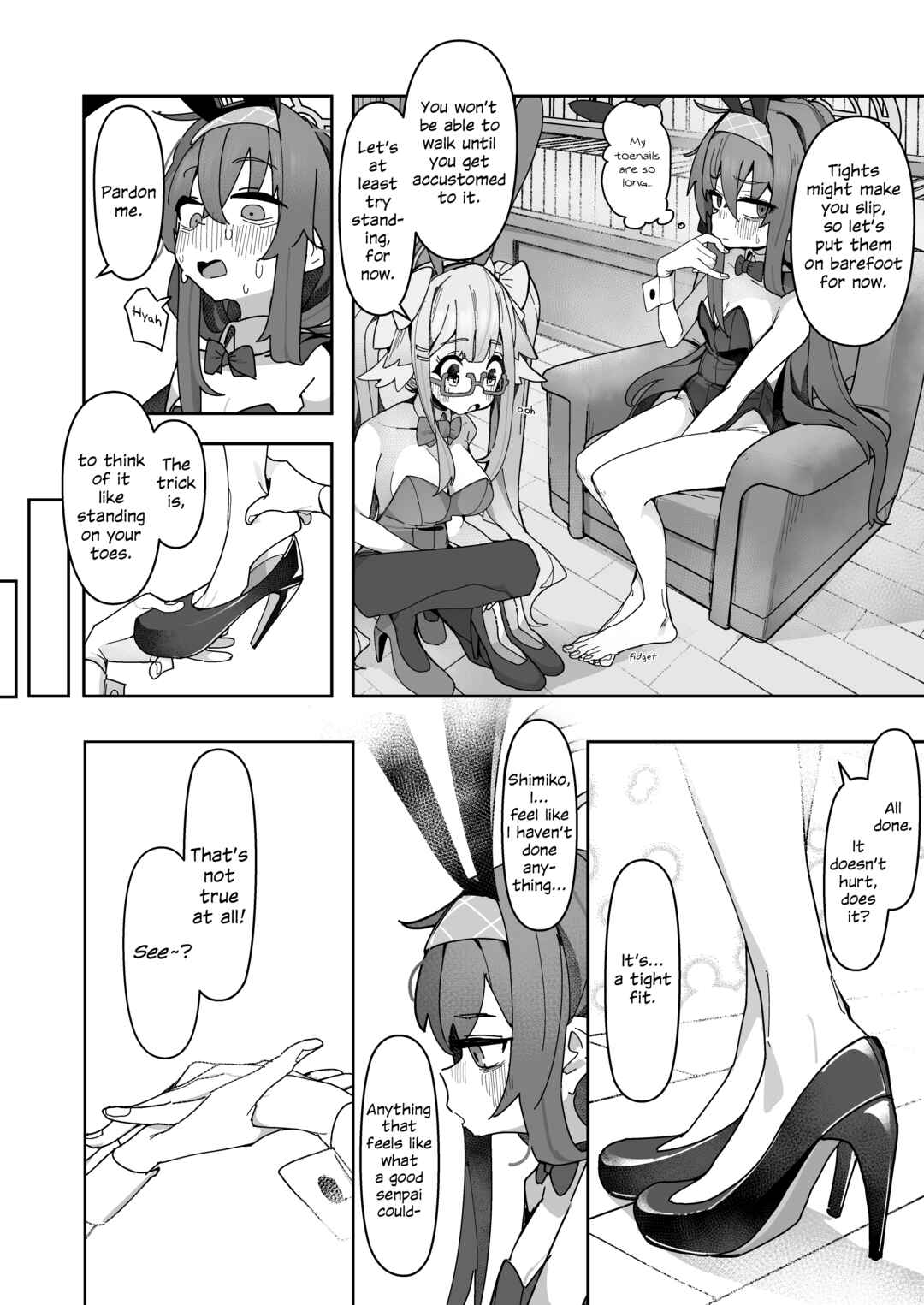 Page 7 Chapter Unknown_3936 Blue Archive - Ui to Shimiko ga Bunny Girl Sugata de 「Hajimete」 wo shichau hanashi