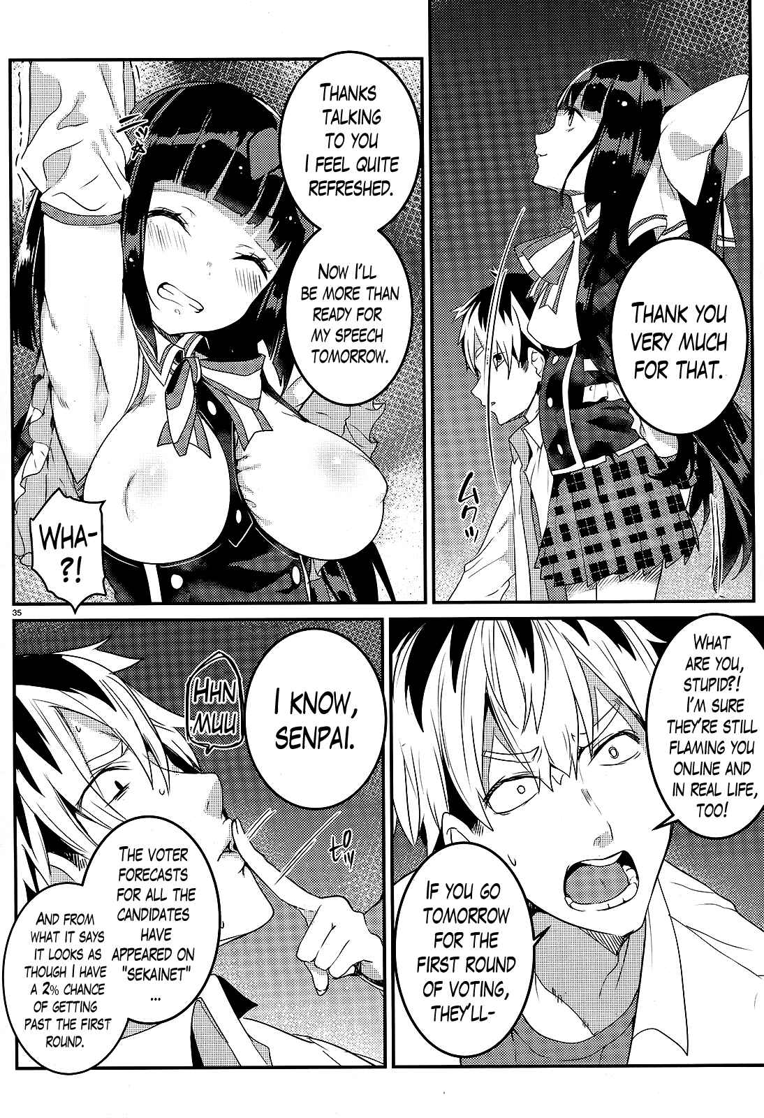 Page 35 Chapter 4 Life Alive! - Kimi to Hajimeru Gakuen Sousenkyo