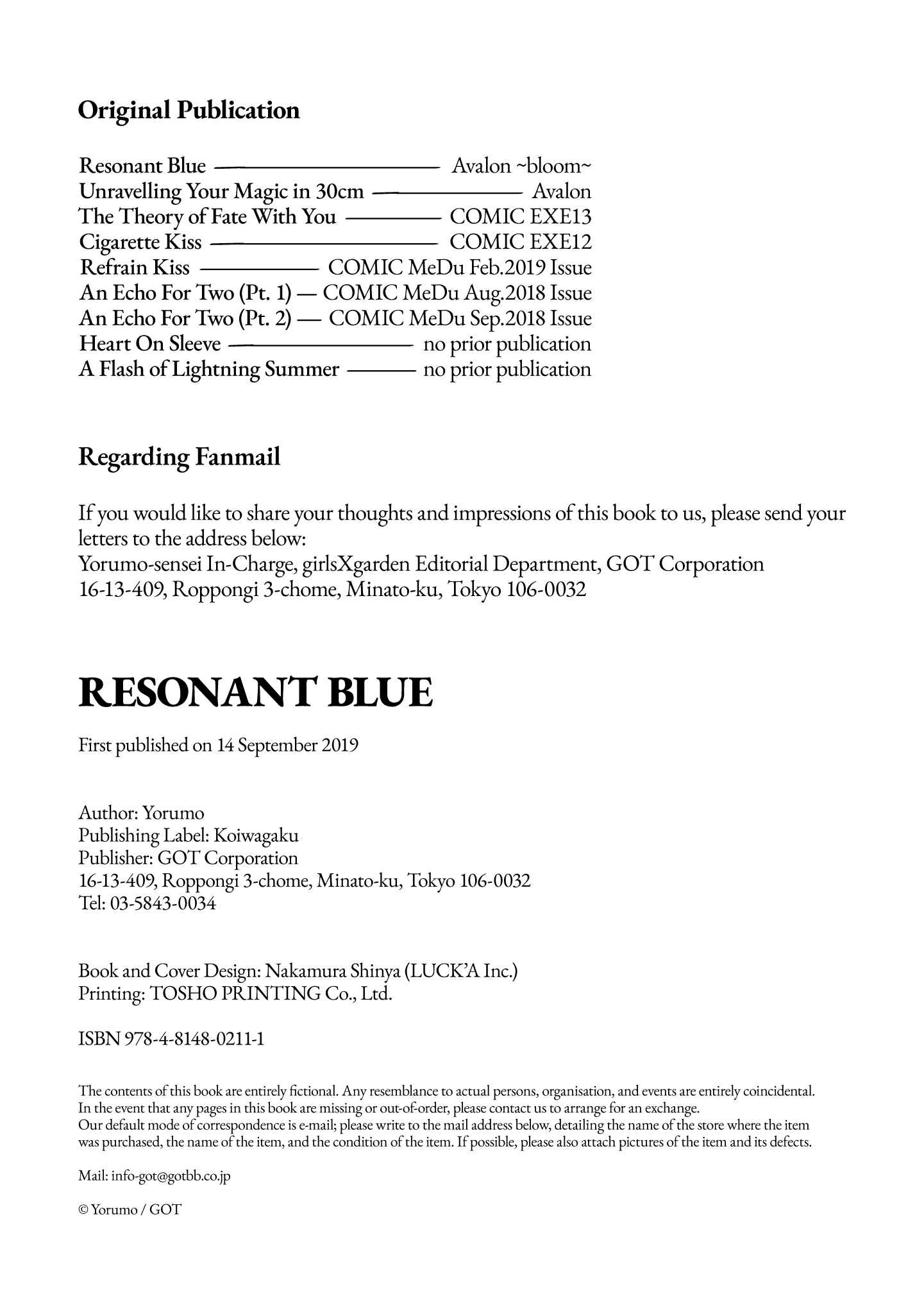 Page 3 Chapter 9.5 Resonant Blue—Girls Best Time