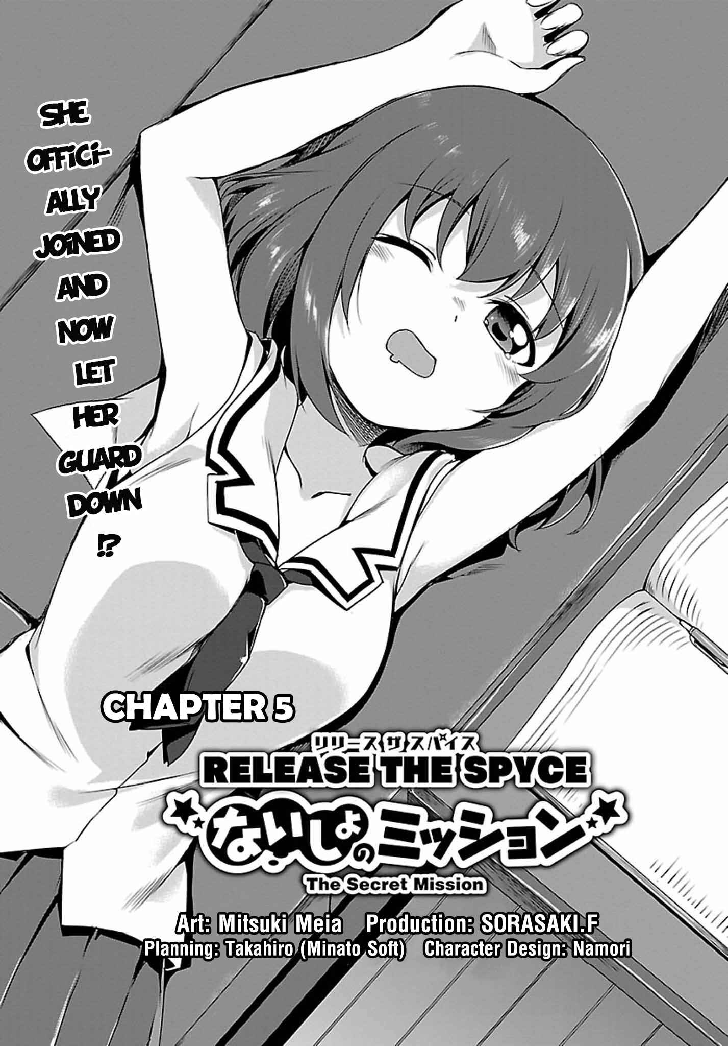 Page 1 Chapter 5 Release The Spyce: The Secret Mission