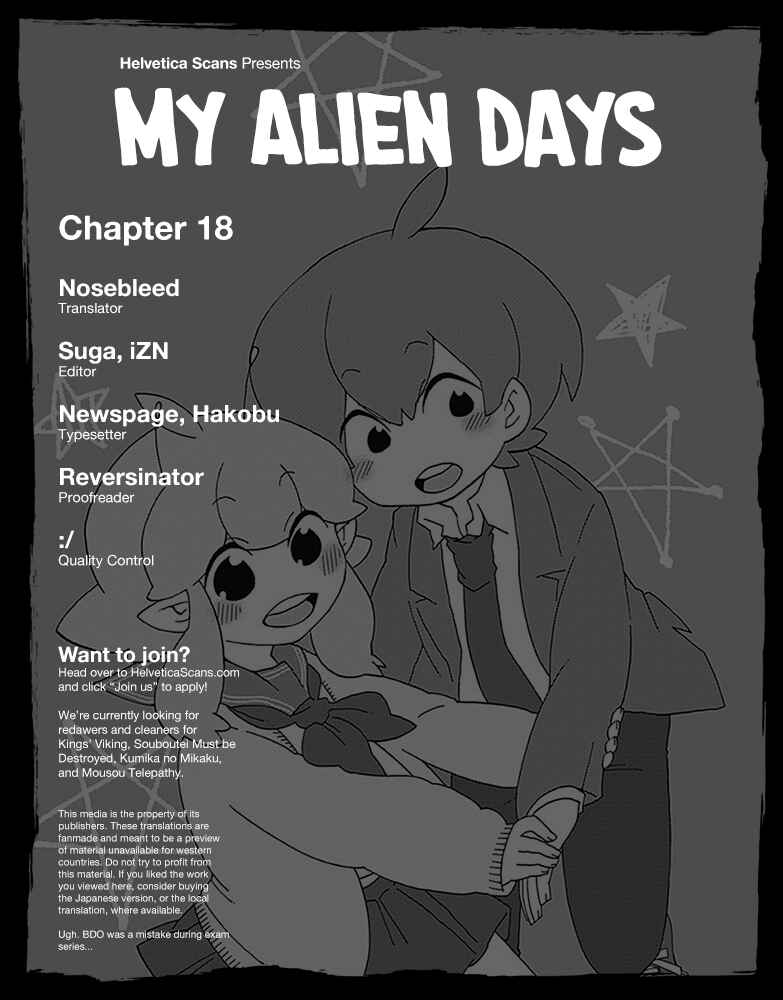 Page 1 Chapter 18 My Alien Days
