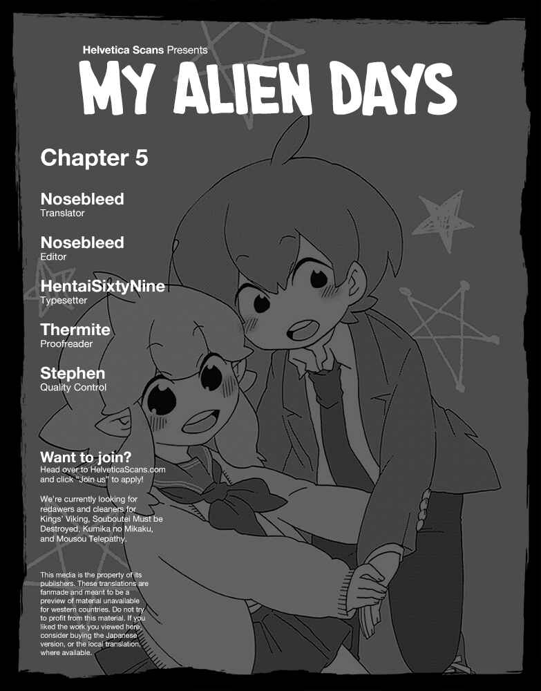 Page 1 Chapter 5 My Alien Days