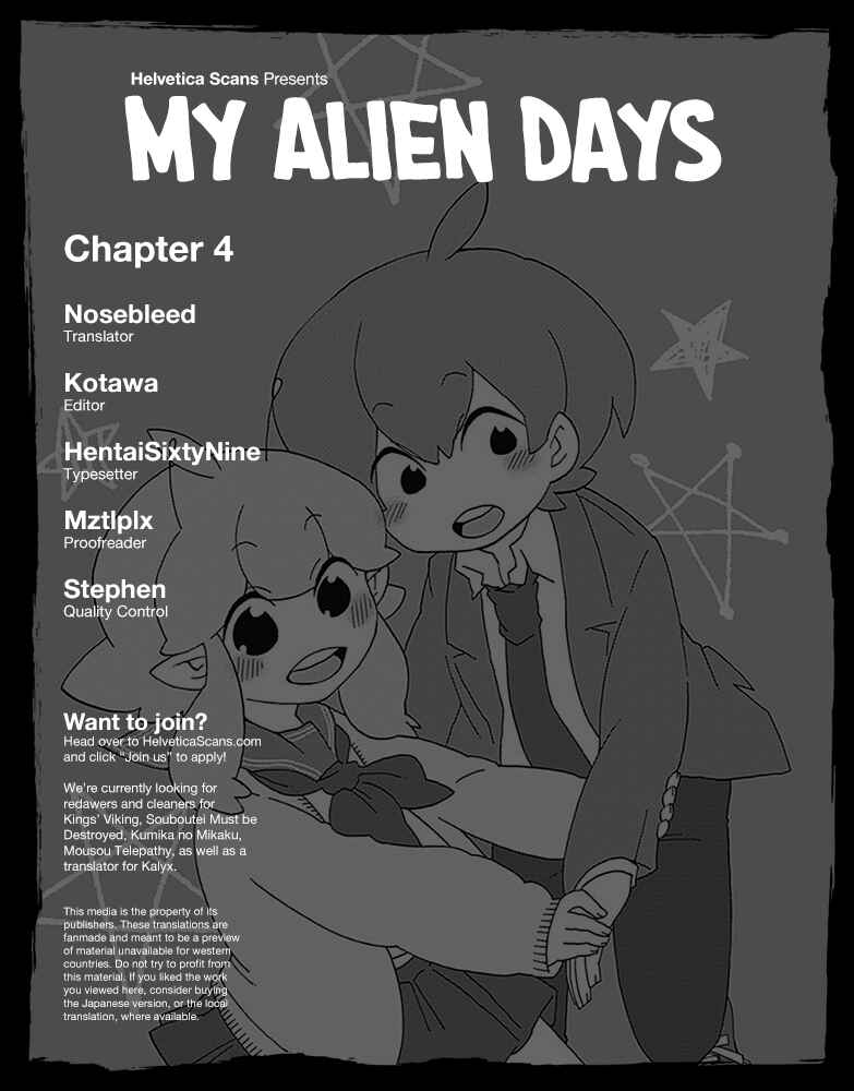 Page 1 Chapter 4 My Alien Days