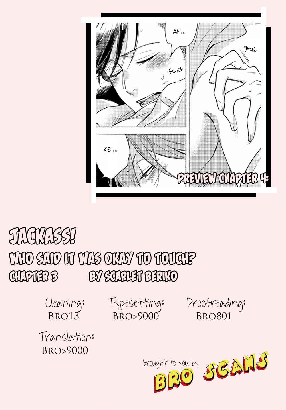 Page 35 Chapter 3 Jackass! - Sawatte Ii tte Dare ga Itta yo?