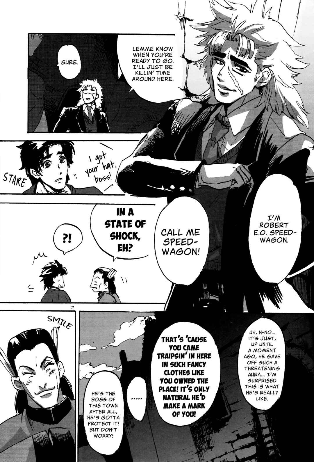Page 6 Chapter Unknown_e2d2 Jojos Bizarre Adventure - Lamp Black no Machi no Naka (Doujinshi)