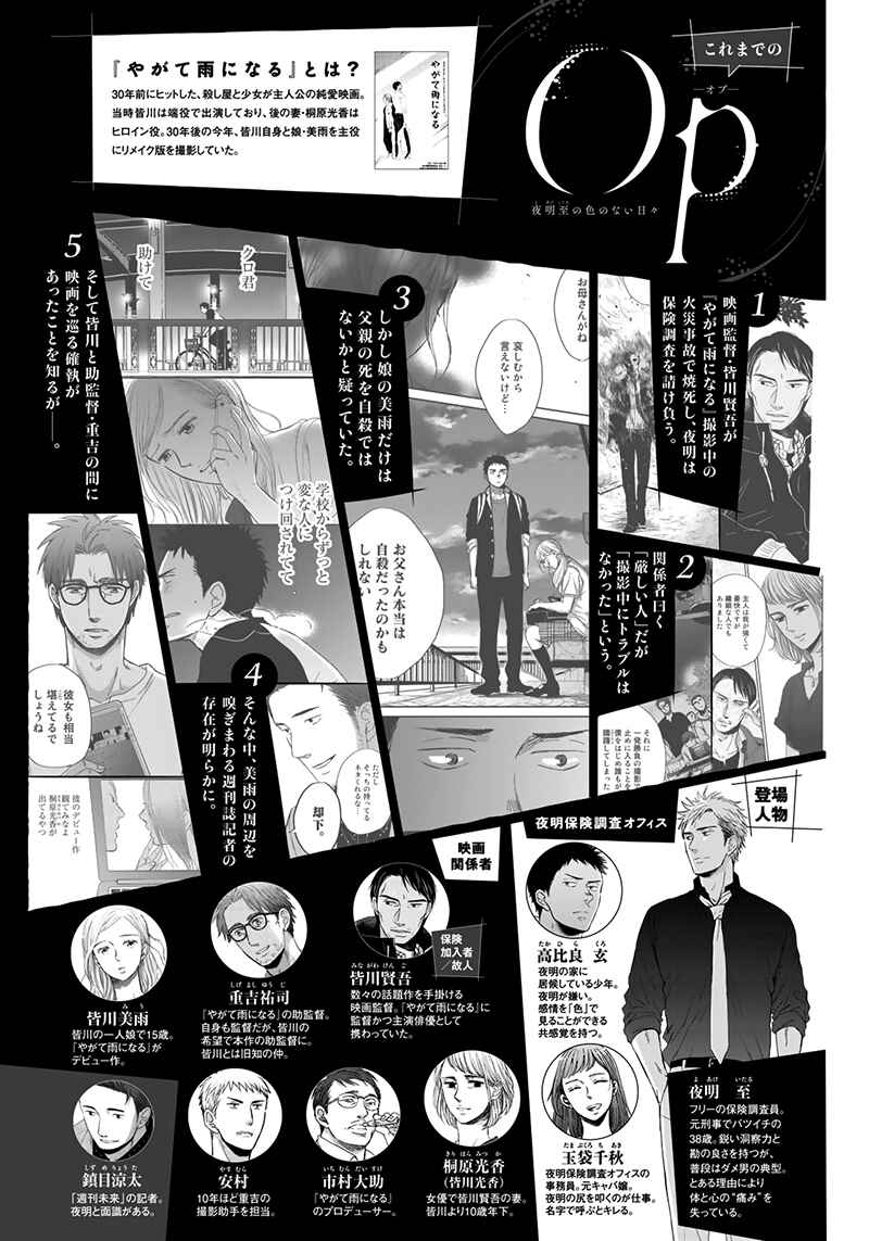 Page 1 Chapter 11 Op: Yoake Itaru no Iro no Nai Hibi