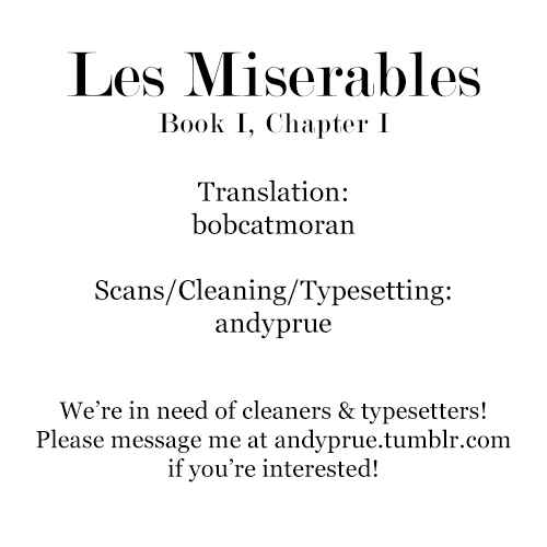 Page 1 Chapter 1 Les Miserables (ARAI Takahiro)