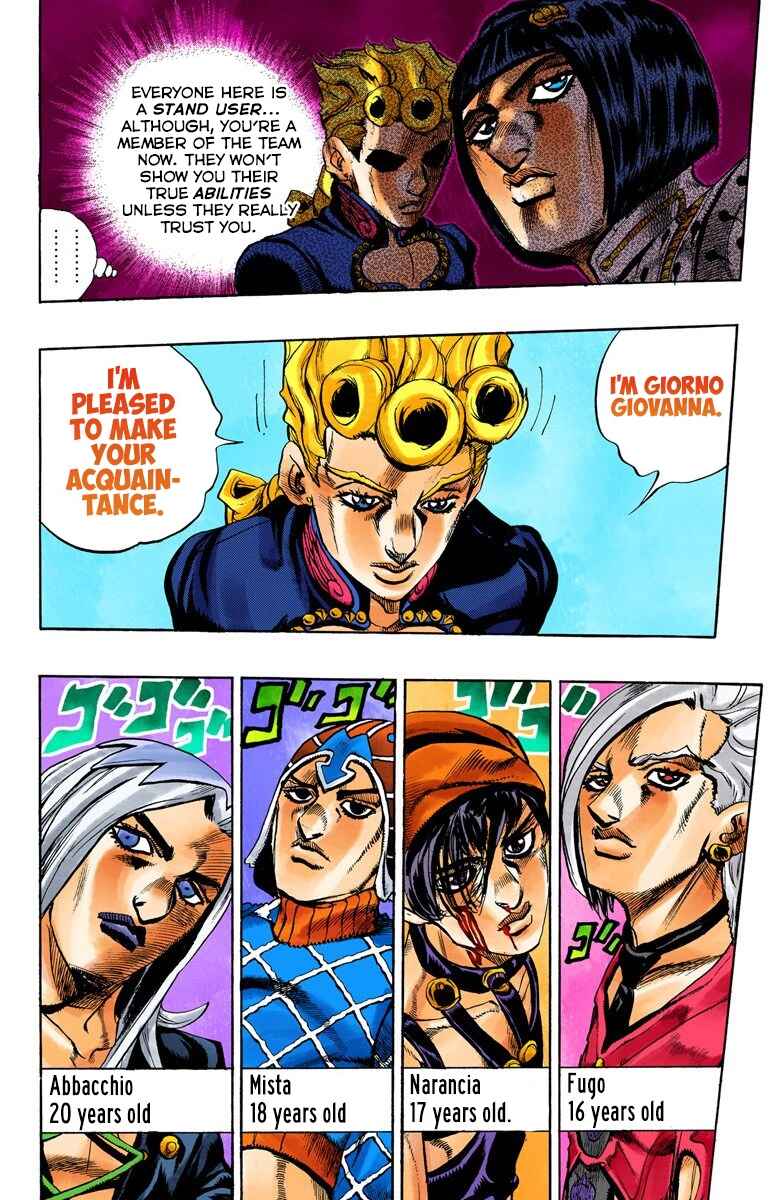 Page 13 Chapter 17 JoJos Bizarre Adventure, Part 5: Golden Wind (Official Colored)