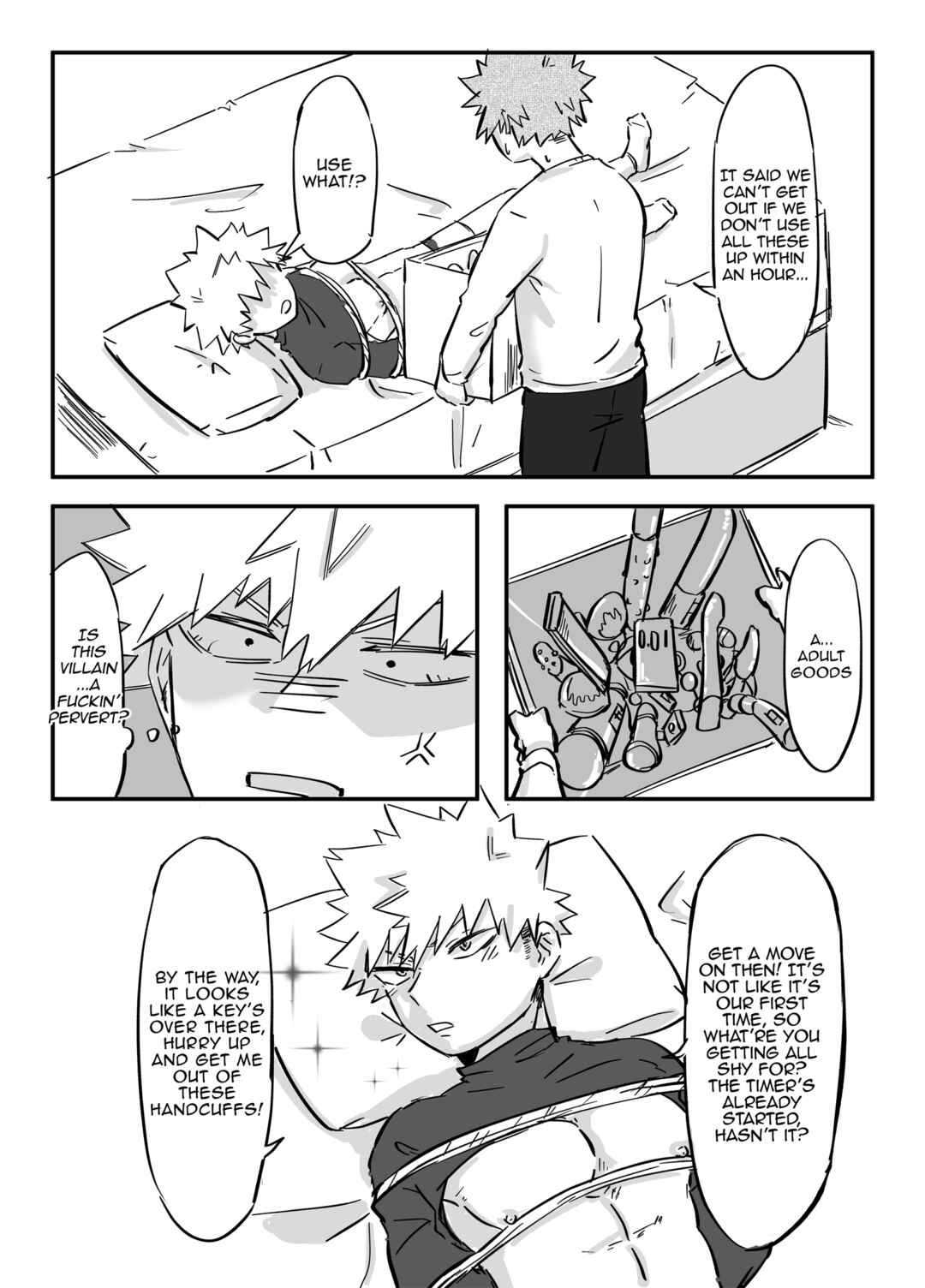 Page 6 Chapter Unknown_70ea Boku no Hero Academia - Date chuu ni omocha wo tsukai kirenai to derenai heya ni haitta (Doujinshi)