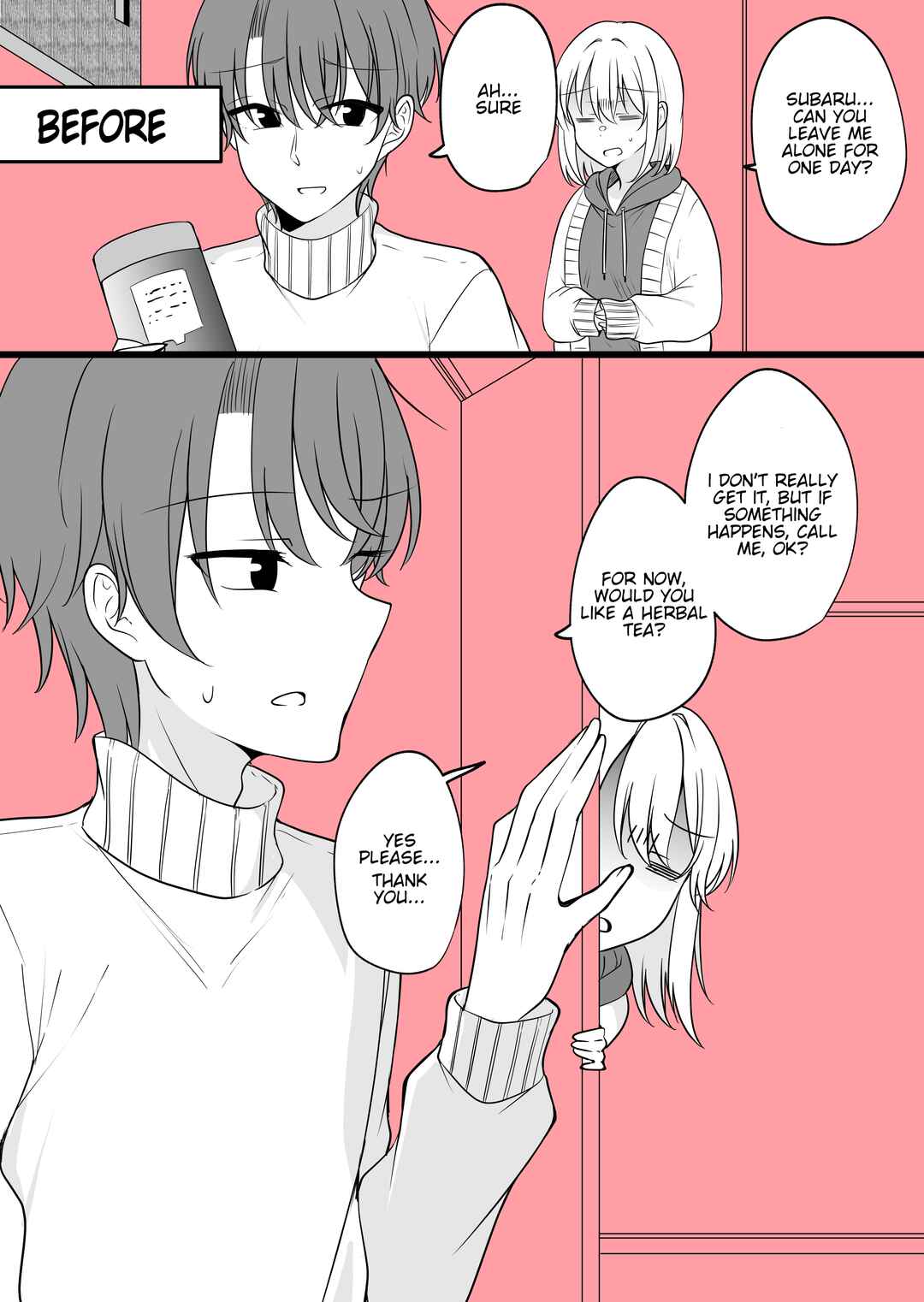 Page 1 Chapter 44 Daily Life of a Couple in Which the Boyfriend Became a Girl One Day