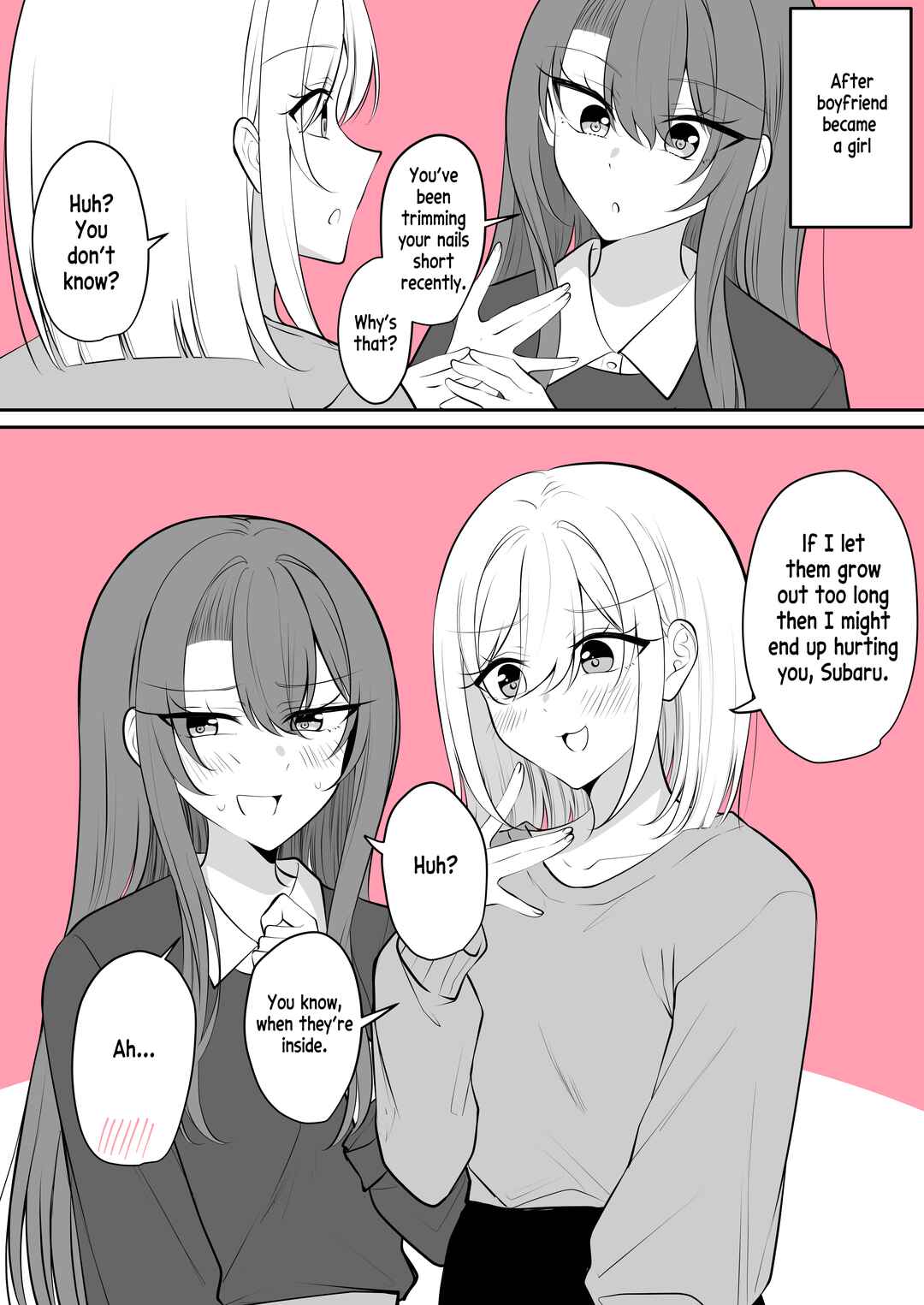 Page 2 Chapter 58 Daily Life of a Couple in Which the Boyfriend Became a Girl One Day