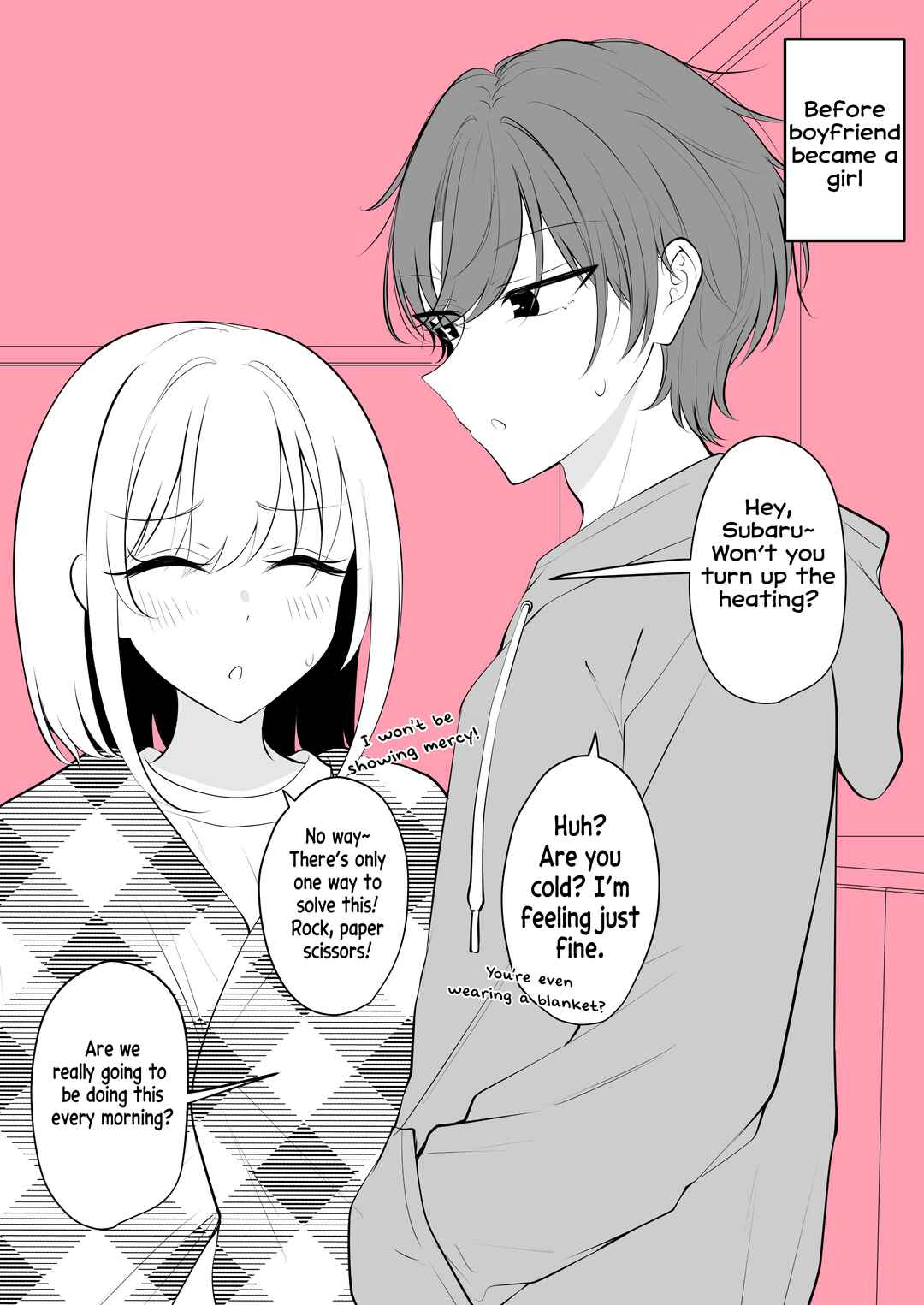 Page 1 Chapter 62 Daily Life of a Couple in Which the Boyfriend Became a Girl One Day