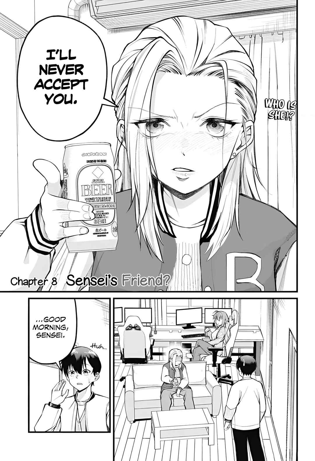 Page 1 Chapter 8 Akanabe-sensei wa Tereshirazu