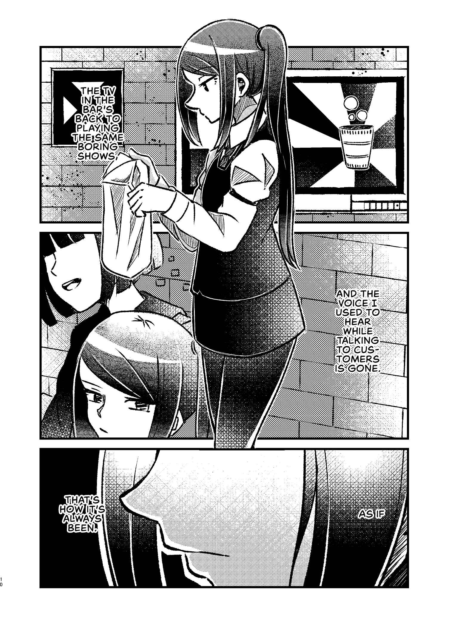 Page 10 Chapter Unknown_da99 VA-11 HALL-A - Sayonara Joanna (Doujinshi)