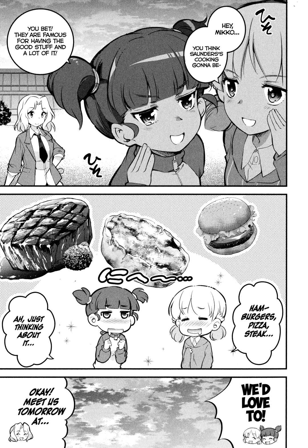 Page 11 Chapter 6 Girls und Panzer das Finale: Keizoku Koukou Harapeko Shokujidou