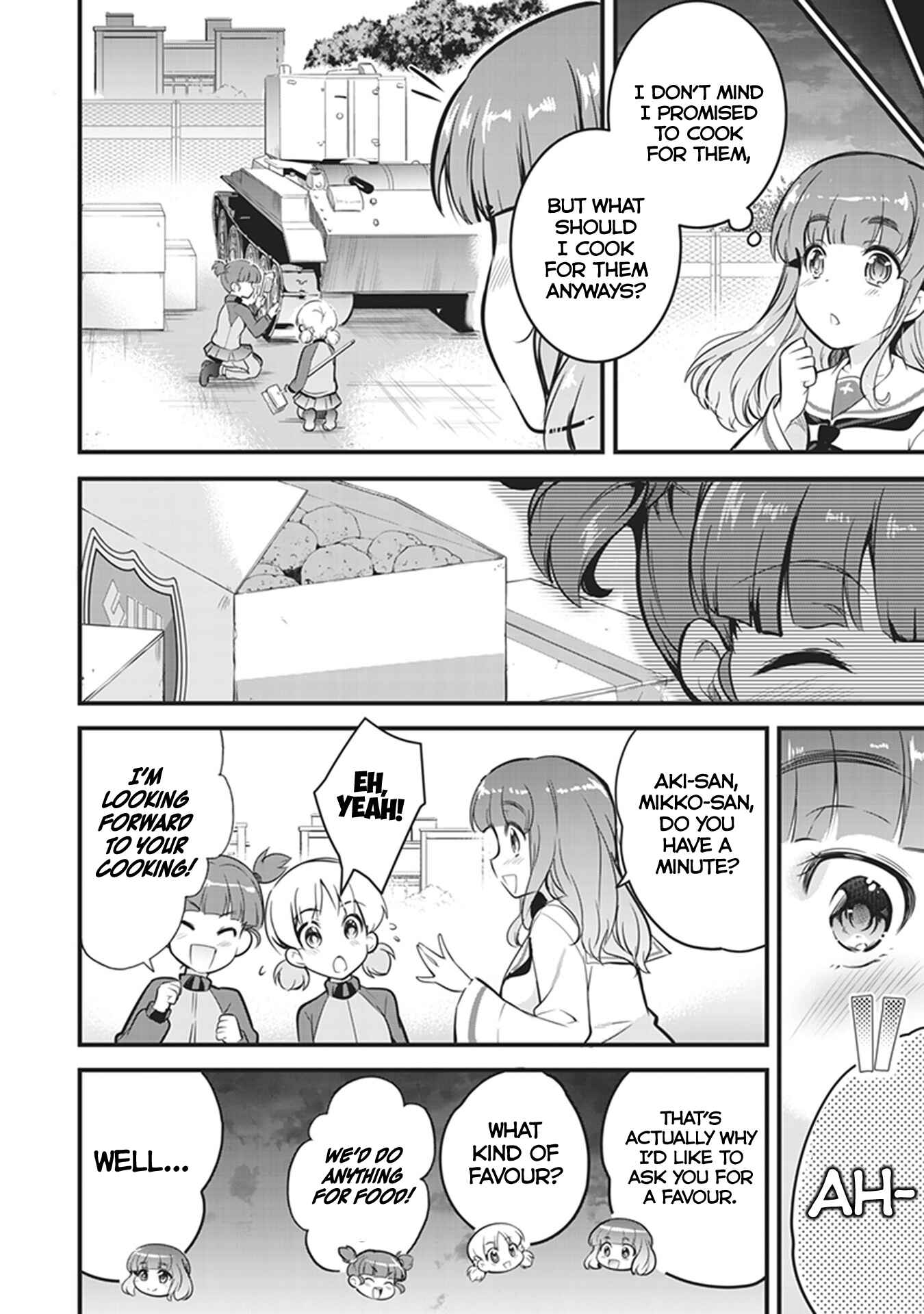 Page 8 Chapter 2 Girls und Panzer das Finale: Keizoku Koukou Harapeko Shokujidou