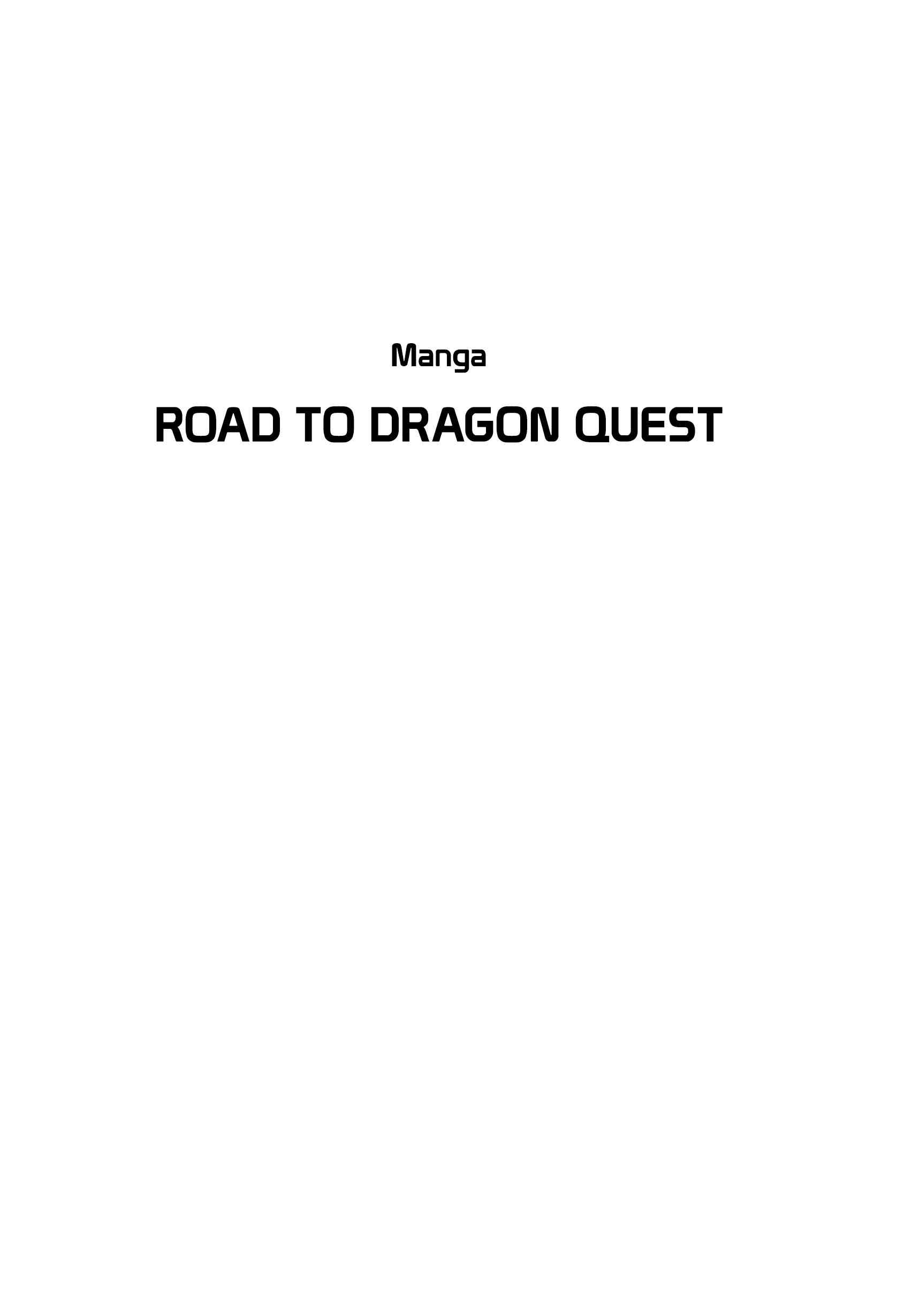 Page 2 Chapter 0 The Road to Dragon Quest