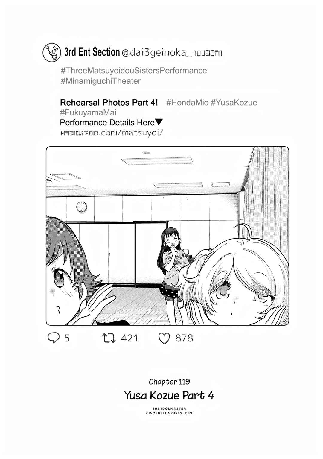 Page 1 Chapter 122 THE iDOLM@STER Cinderella Girls - U149