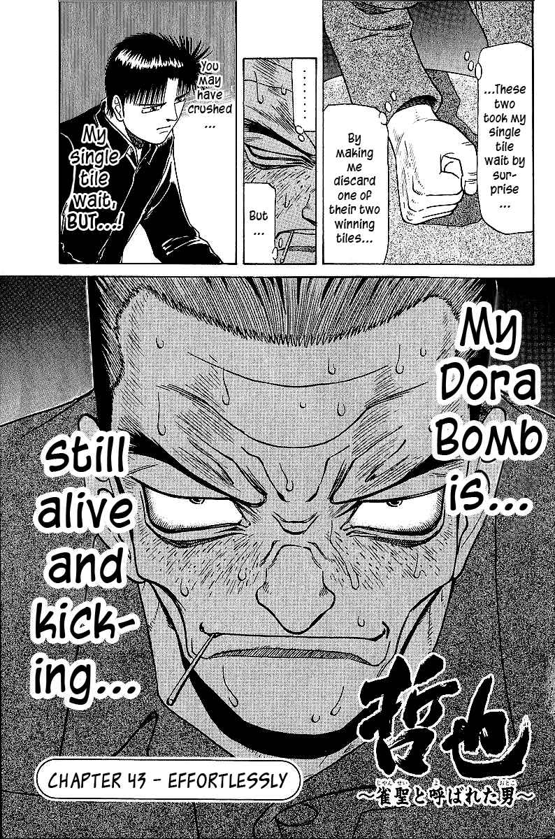Page 1 Chapter 43 Tetsuya - The Man Called Mahjong Master