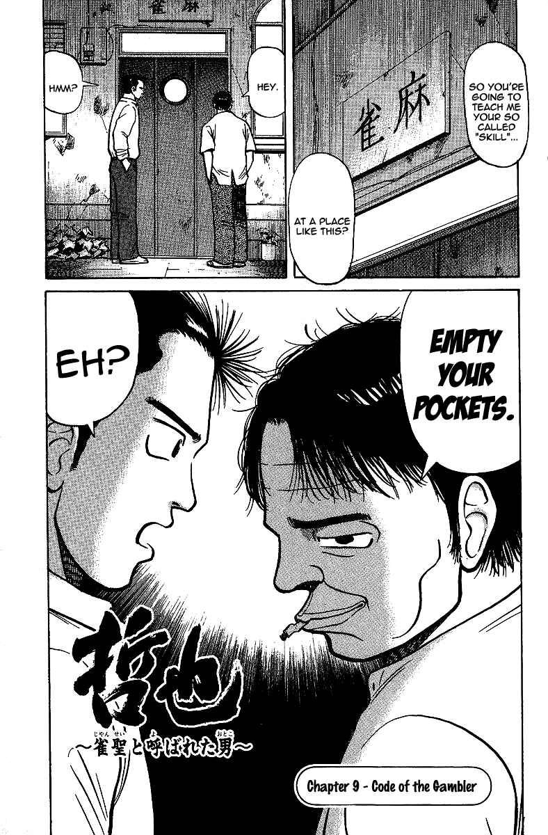 Page 1 Chapter 9 Tetsuya - The Man Called Mahjong Master