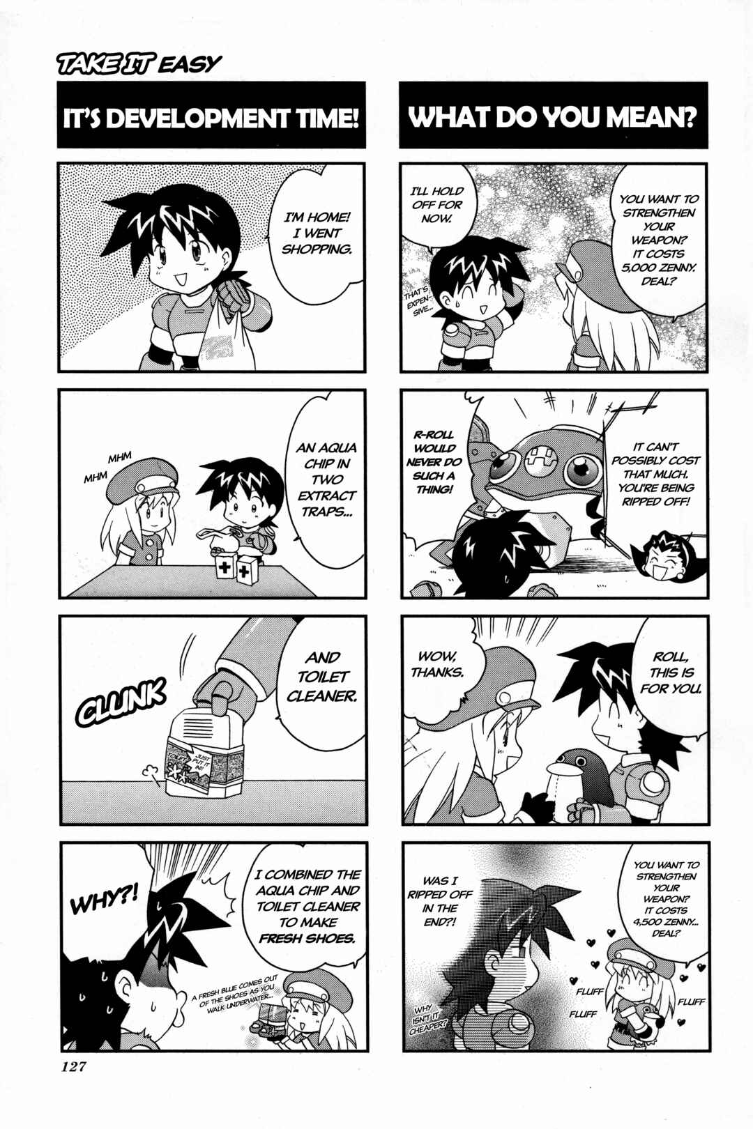 Page 6 Chapter 19 Mega Man Legends 2 4Koma Gag Battle