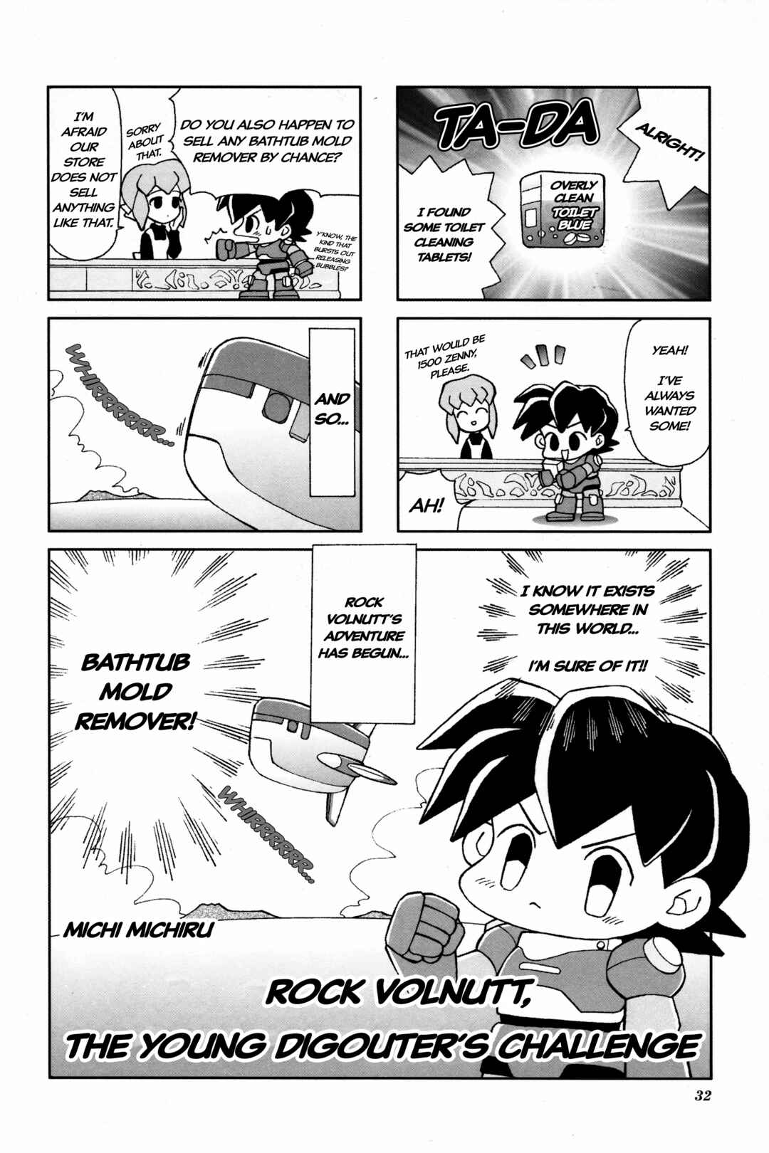 Page 1 Chapter 4 Mega Man Legends 2 4Koma Gag Battle