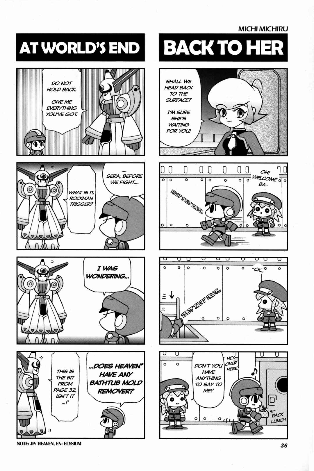 Page 5 Chapter 4 Mega Man Legends 2 4Koma Gag Battle