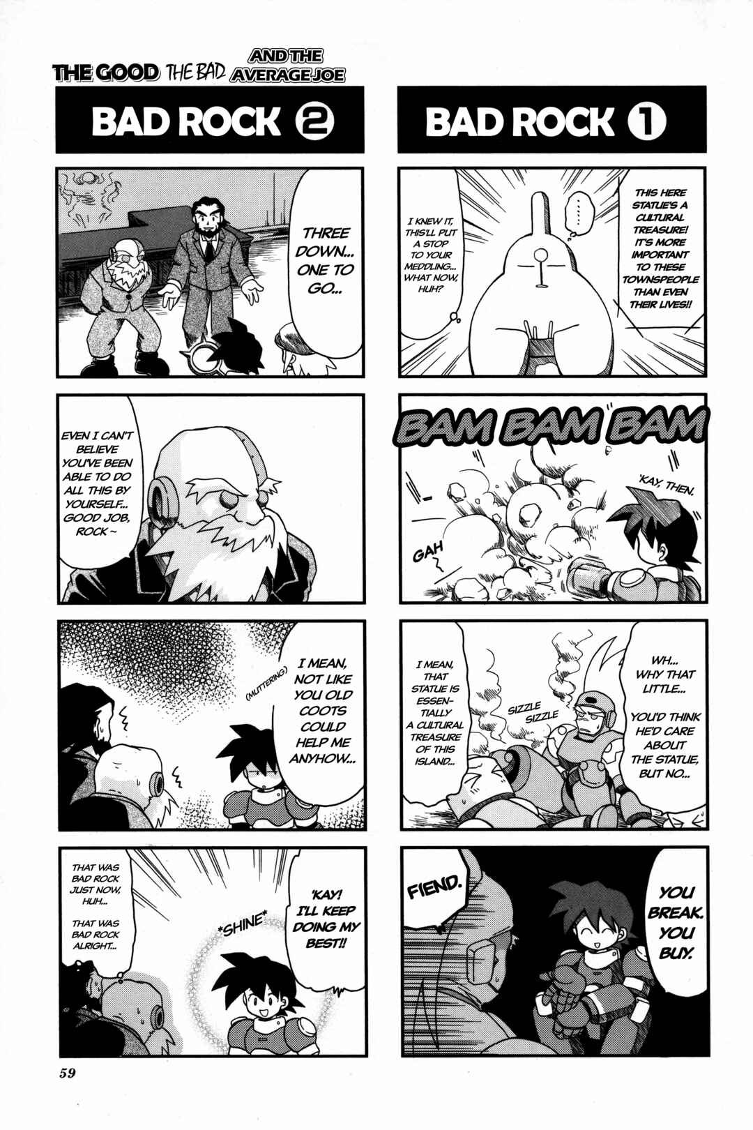 Page 4 Chapter 8 Mega Man Legends 2 4Koma Gag Battle