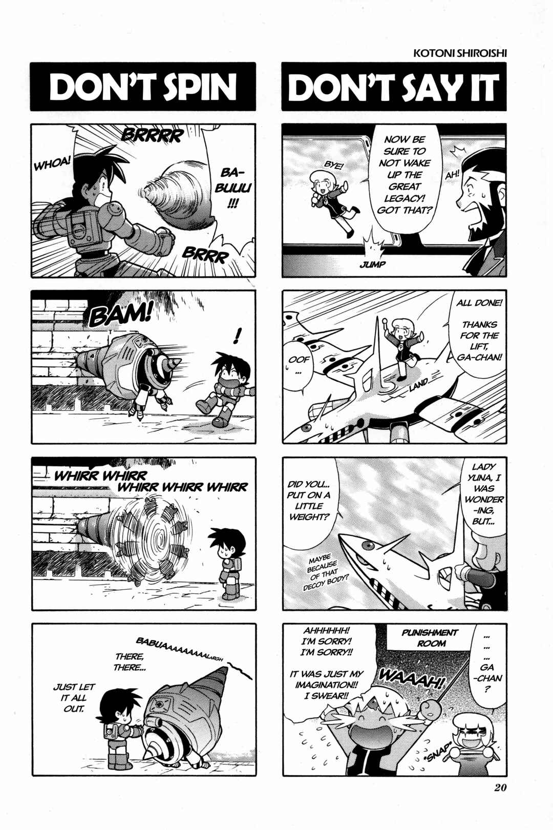Page 2 Chapter 2 Mega Man Legends 2 4Koma Gag Battle