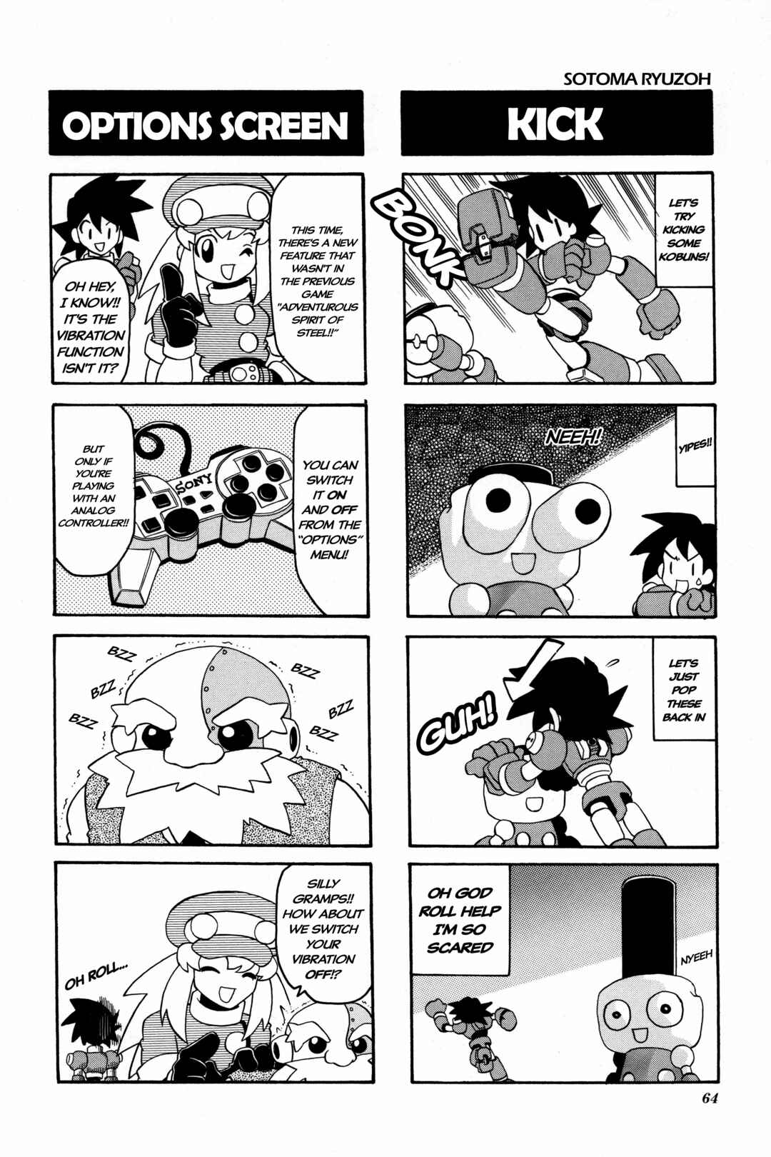 Page 3 Chapter 9 Mega Man Legends 2 4Koma Gag Battle