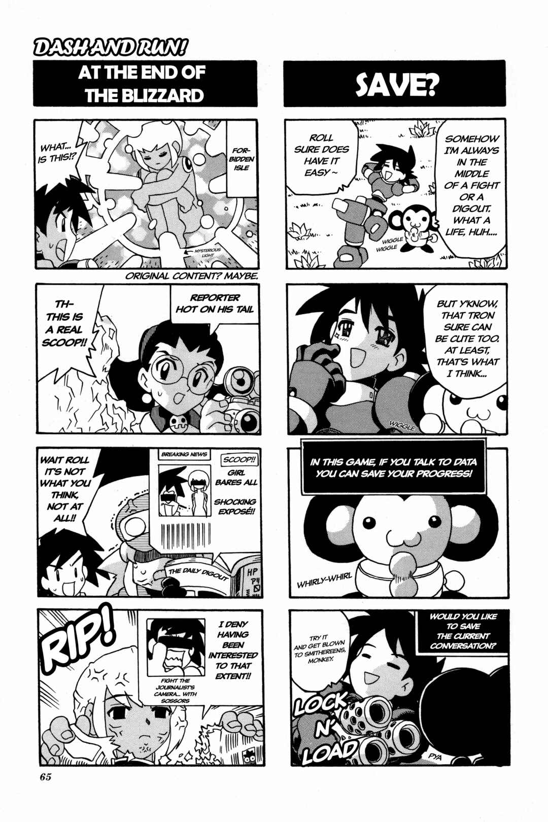 Page 4 Chapter 9 Mega Man Legends 2 4Koma Gag Battle