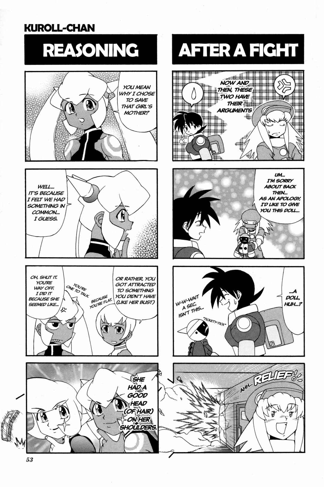 Page 4 Chapter 7 Mega Man Legends 2 4Koma Gag Battle