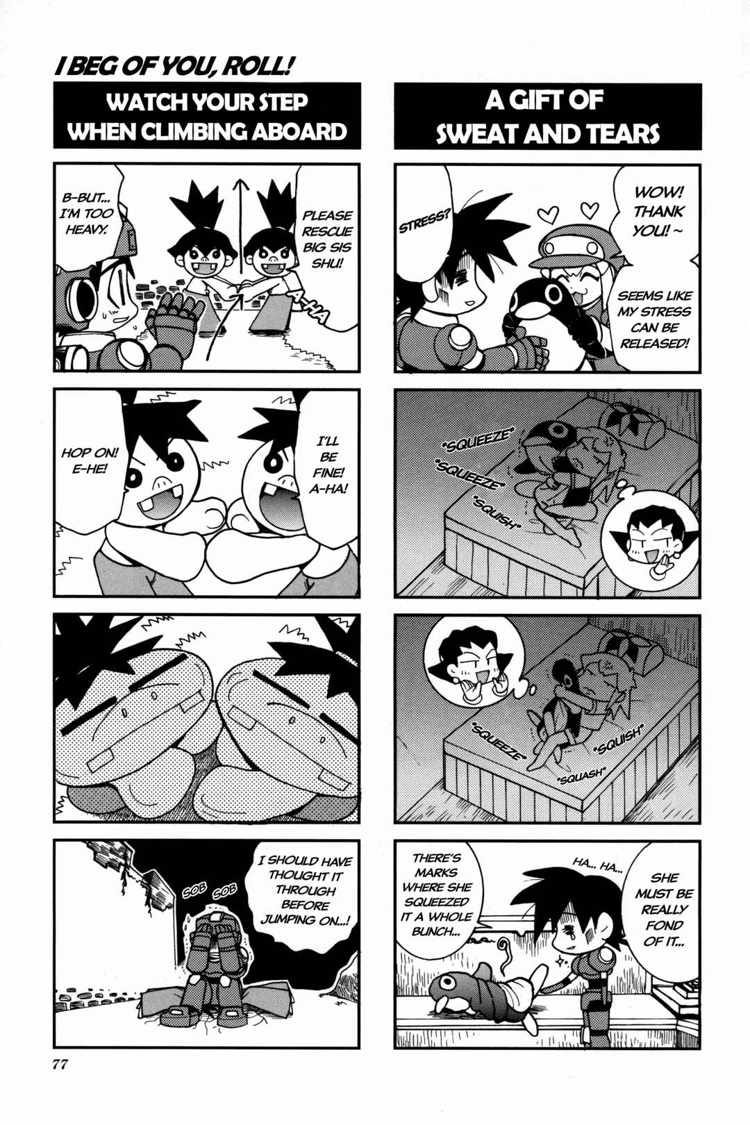Page 4 Chapter 11 Mega Man Legends 2 4Koma Gag Battle