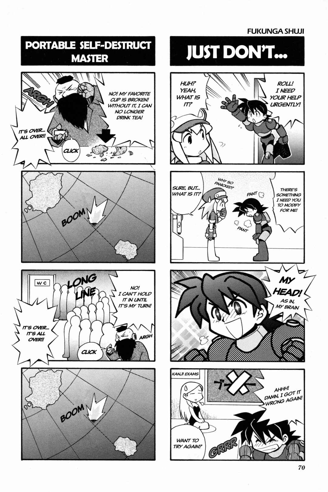Page 3 Chapter 10 Mega Man Legends 2 4Koma Gag Battle