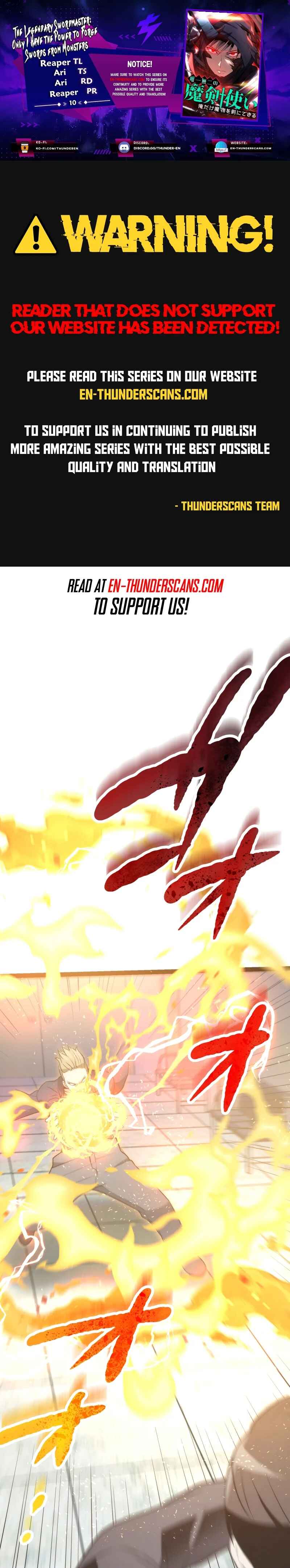 Page 1 Chapter 8 The Legendary Swordmaster: Only I Have the Power to Forge Swords from Monsters