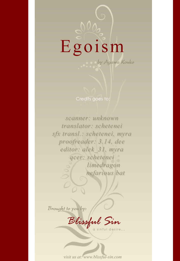 Page 1 Chapter 4 Egoism