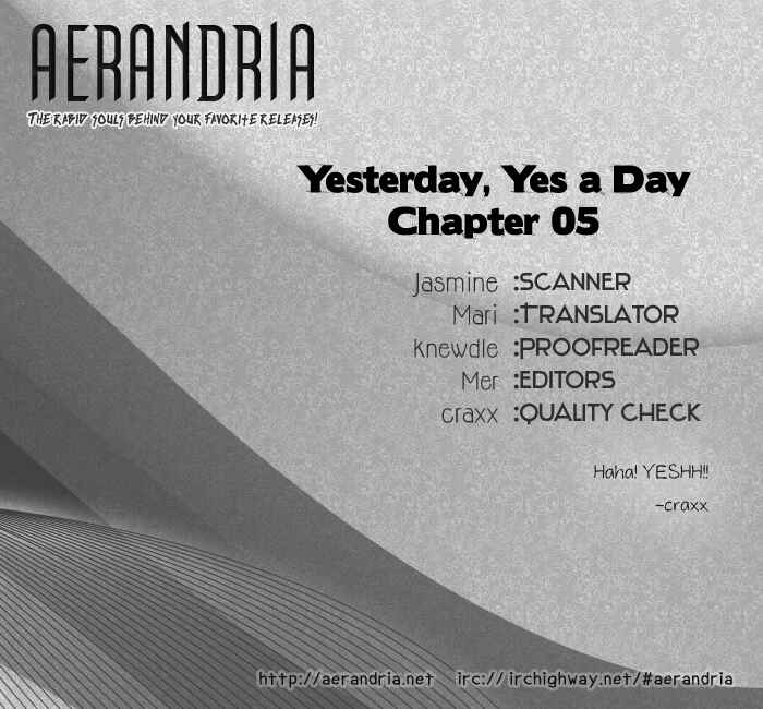 Page 3 Chapter 5 Yesterday, Yes a Day