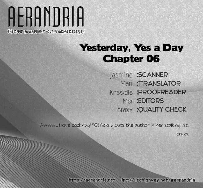 Page 3 Chapter 6 Yesterday, Yes a Day