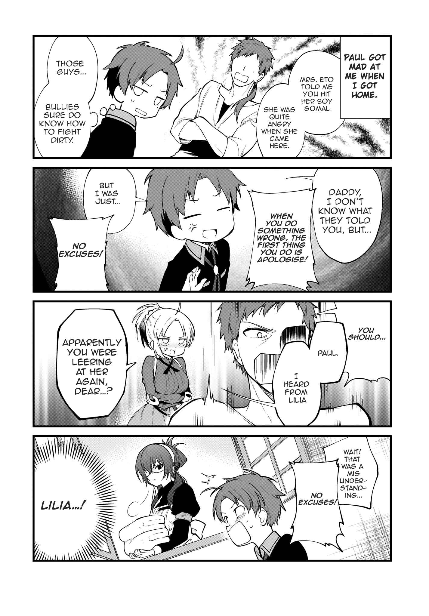 Page 10 Chapter 3 Mushoku Tensei ~4-koma ni Natte mo Honki Dasu~