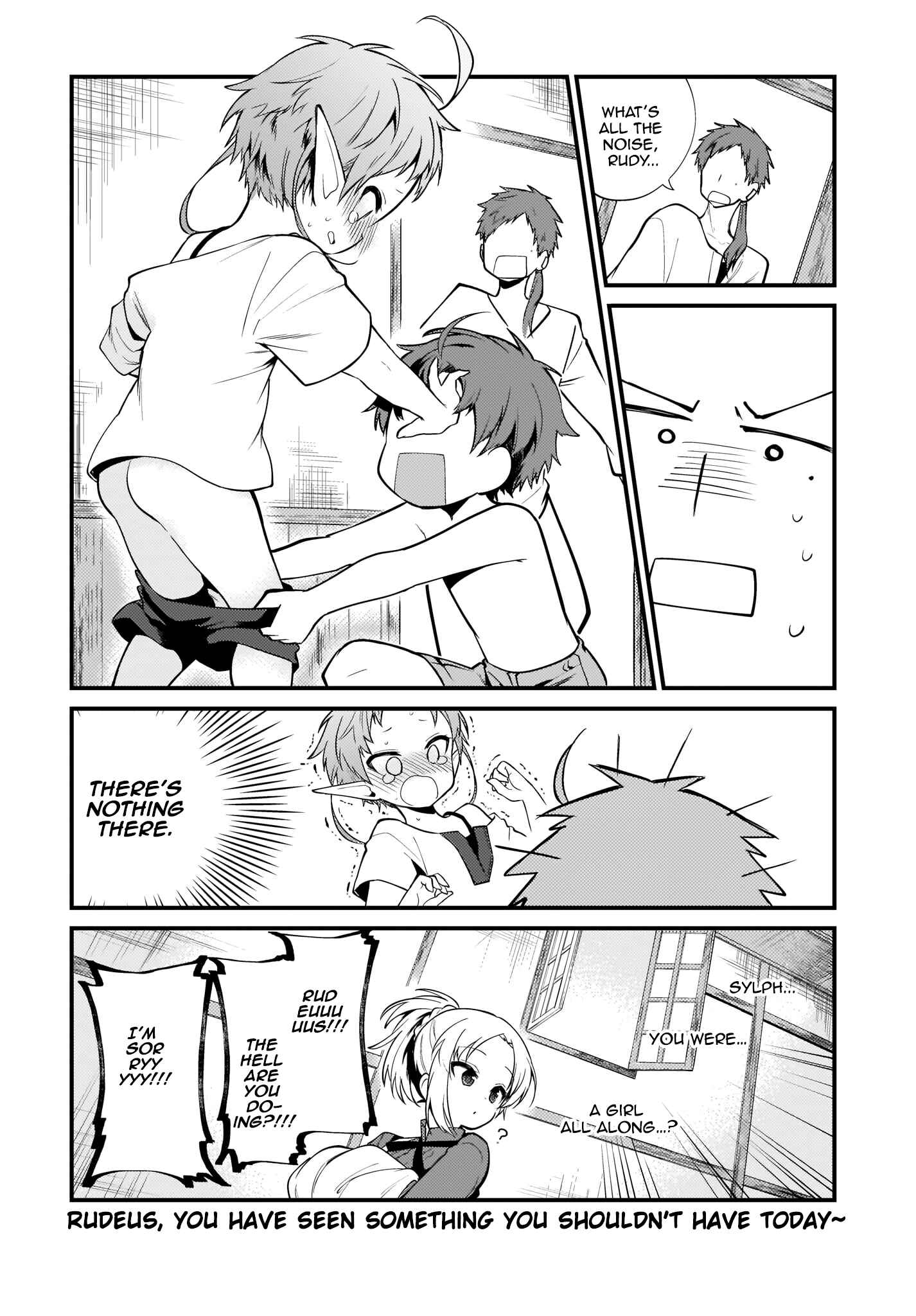 Page 16 Chapter 3 Mushoku Tensei ~4-koma ni Natte mo Honki Dasu~