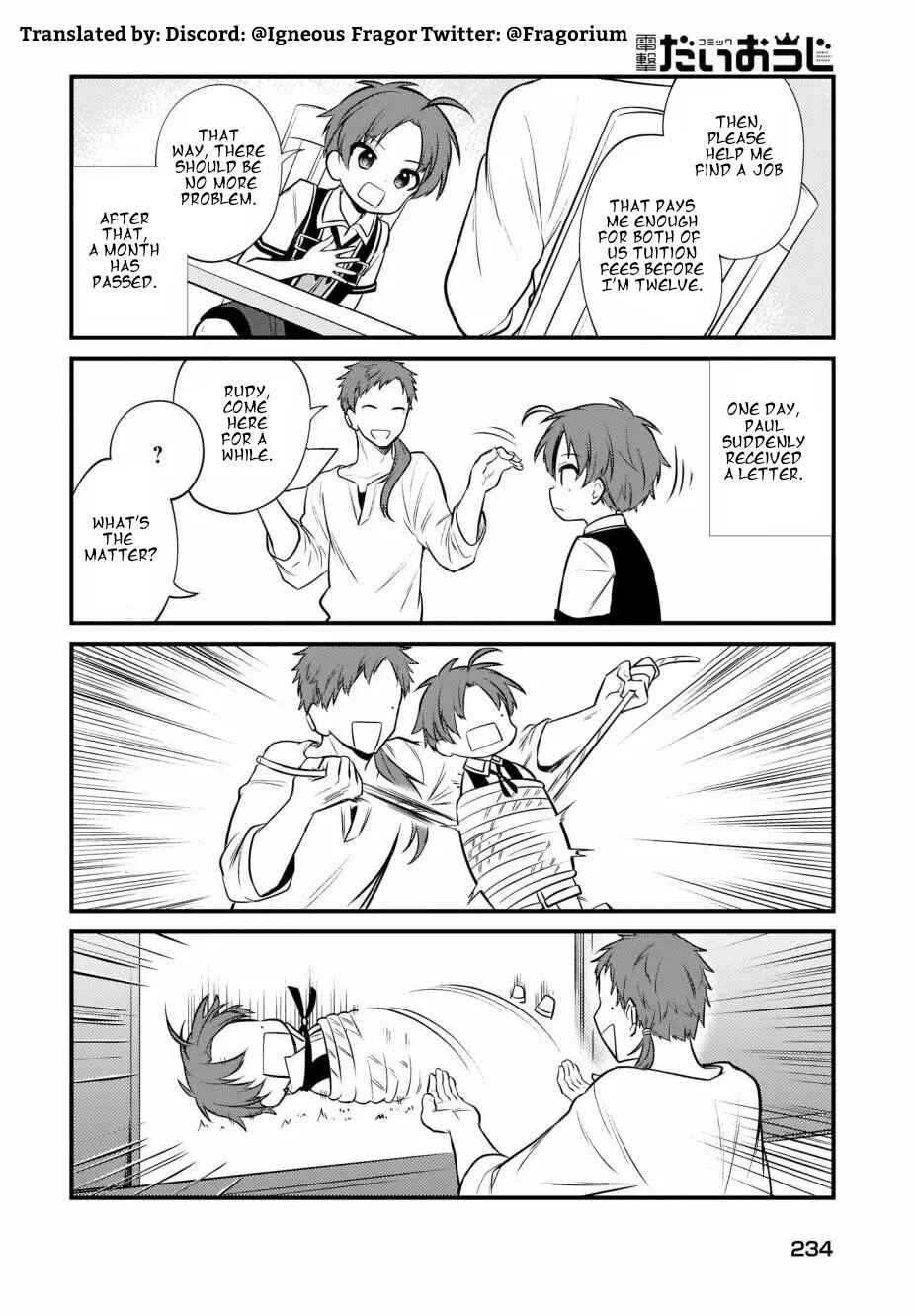 Page 10 Chapter 6 Mushoku Tensei ~4-koma ni Natte mo Honki Dasu~