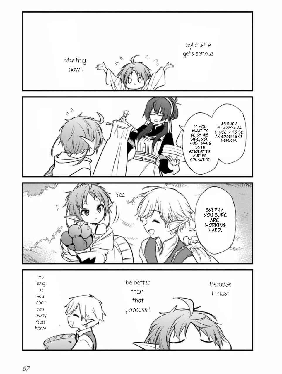 Page 11 Chapter 11 Mushoku Tensei ~4-koma ni Natte mo Honki Dasu~