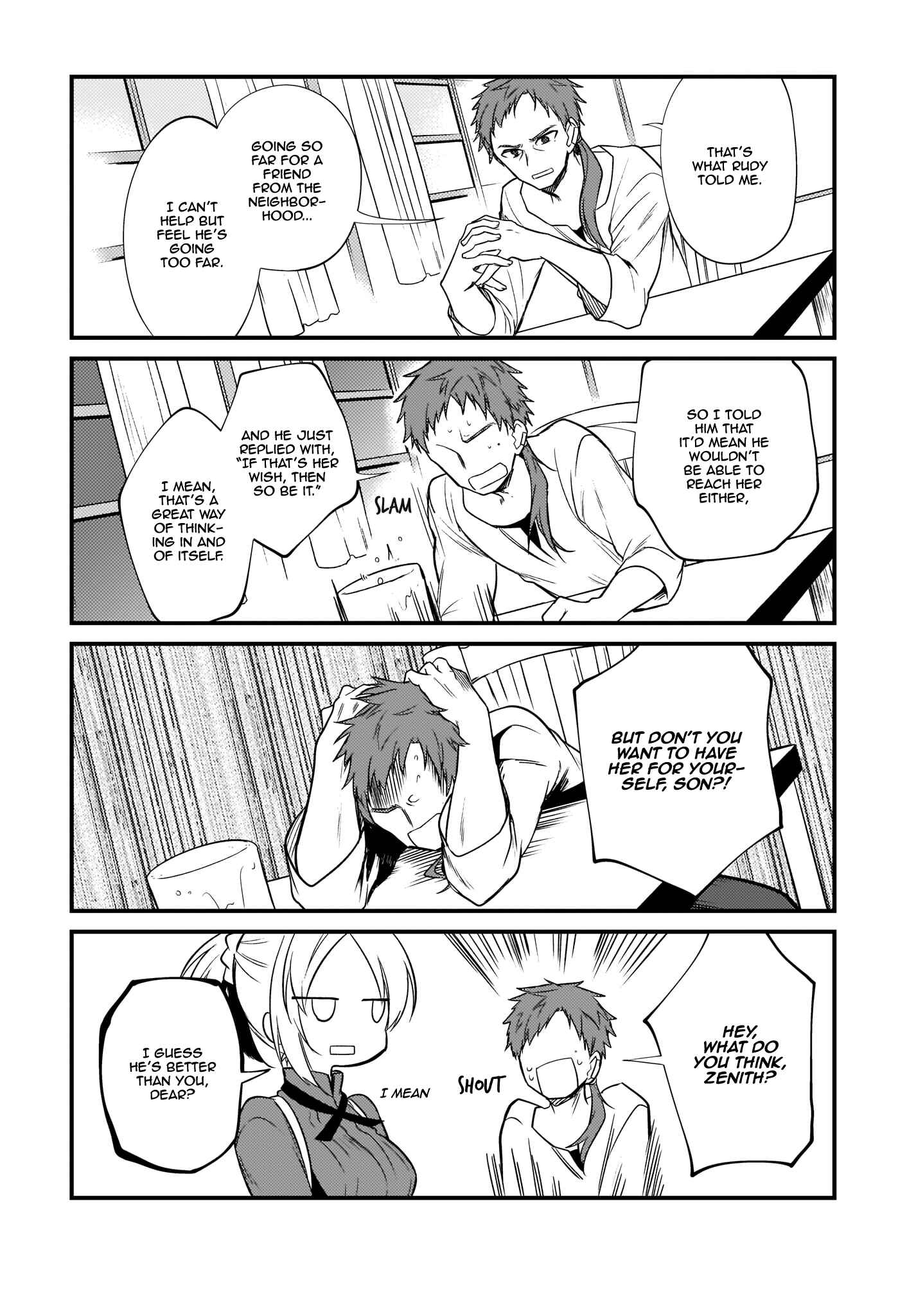 Page 12 Chapter 4 Mushoku Tensei ~4-koma ni Natte mo Honki Dasu~