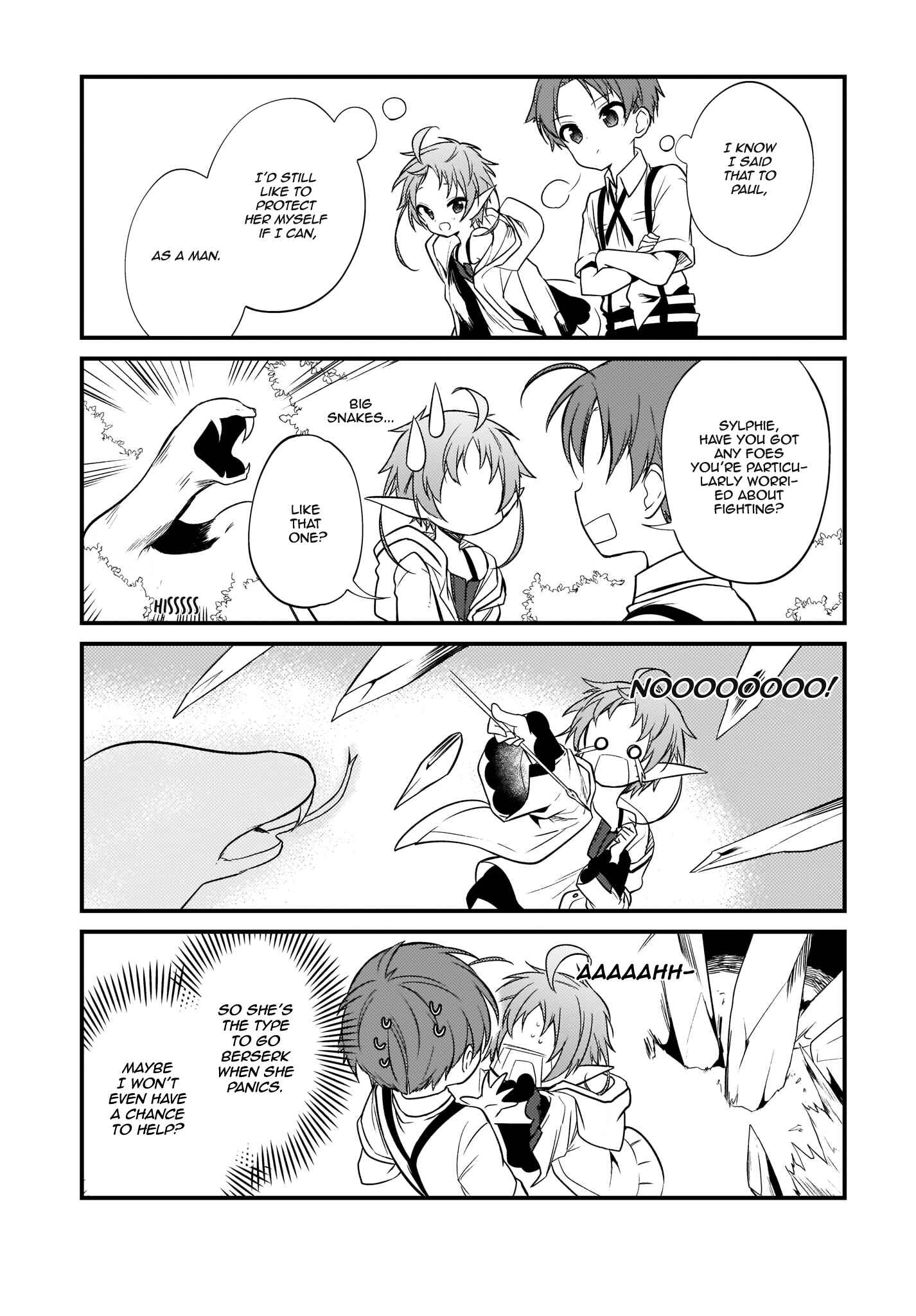 Page 13 Chapter 4 Mushoku Tensei ~4-koma ni Natte mo Honki Dasu~