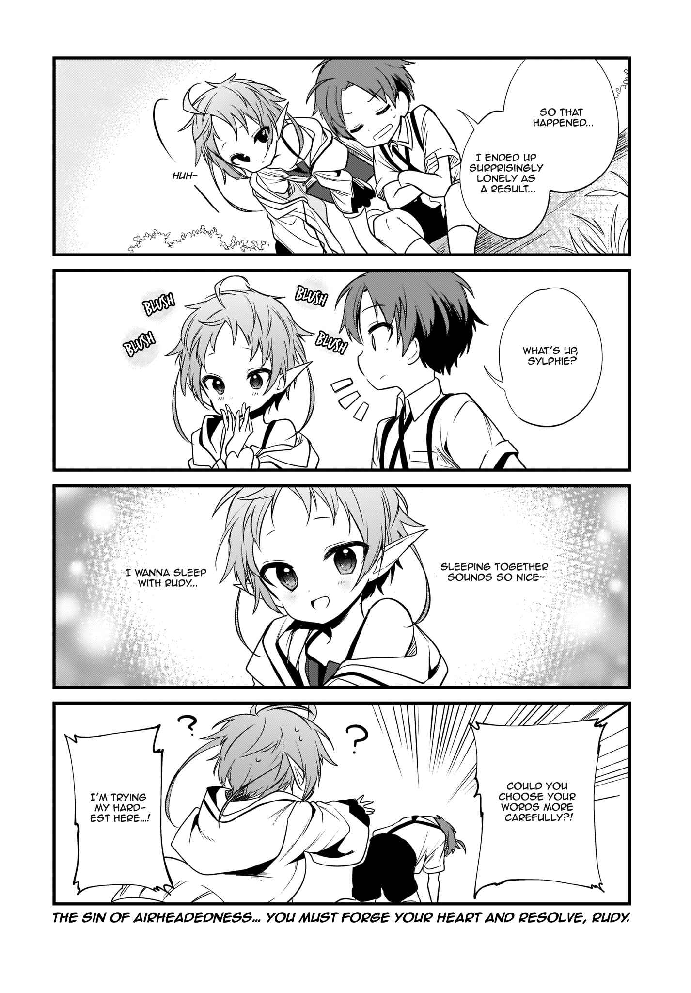 Page 18 Chapter 4 Mushoku Tensei ~4-koma ni Natte mo Honki Dasu~