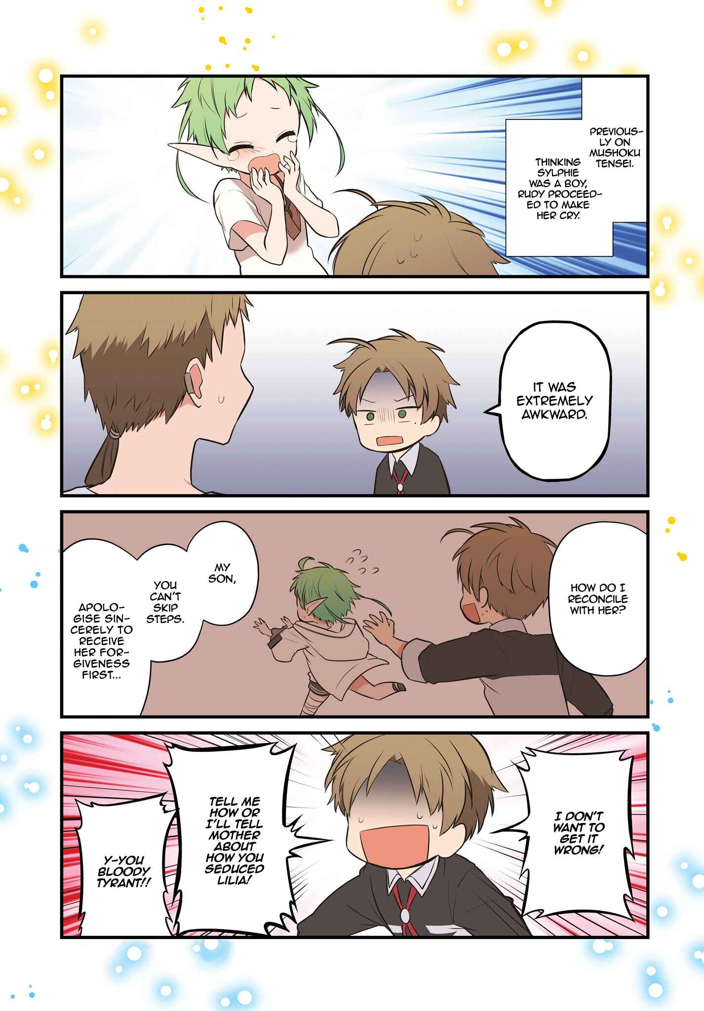 Page 2 Chapter 4 Mushoku Tensei ~4-koma ni Natte mo Honki Dasu~