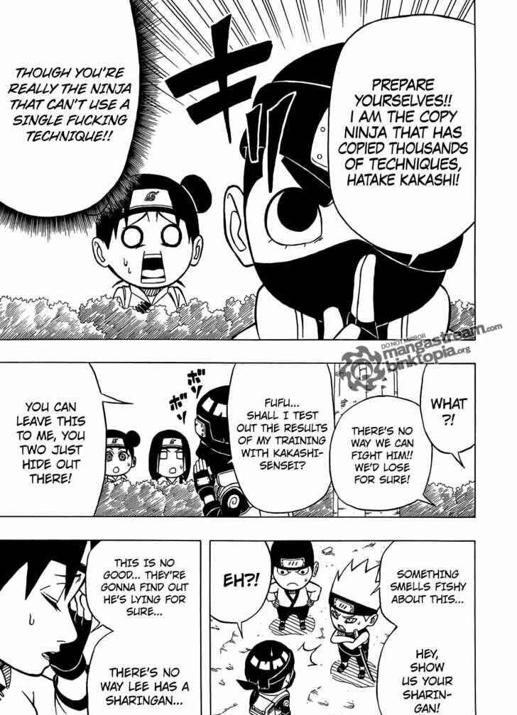 Page 14 Chapter 4 Rock Lee no Seishun Full-Power Ninden