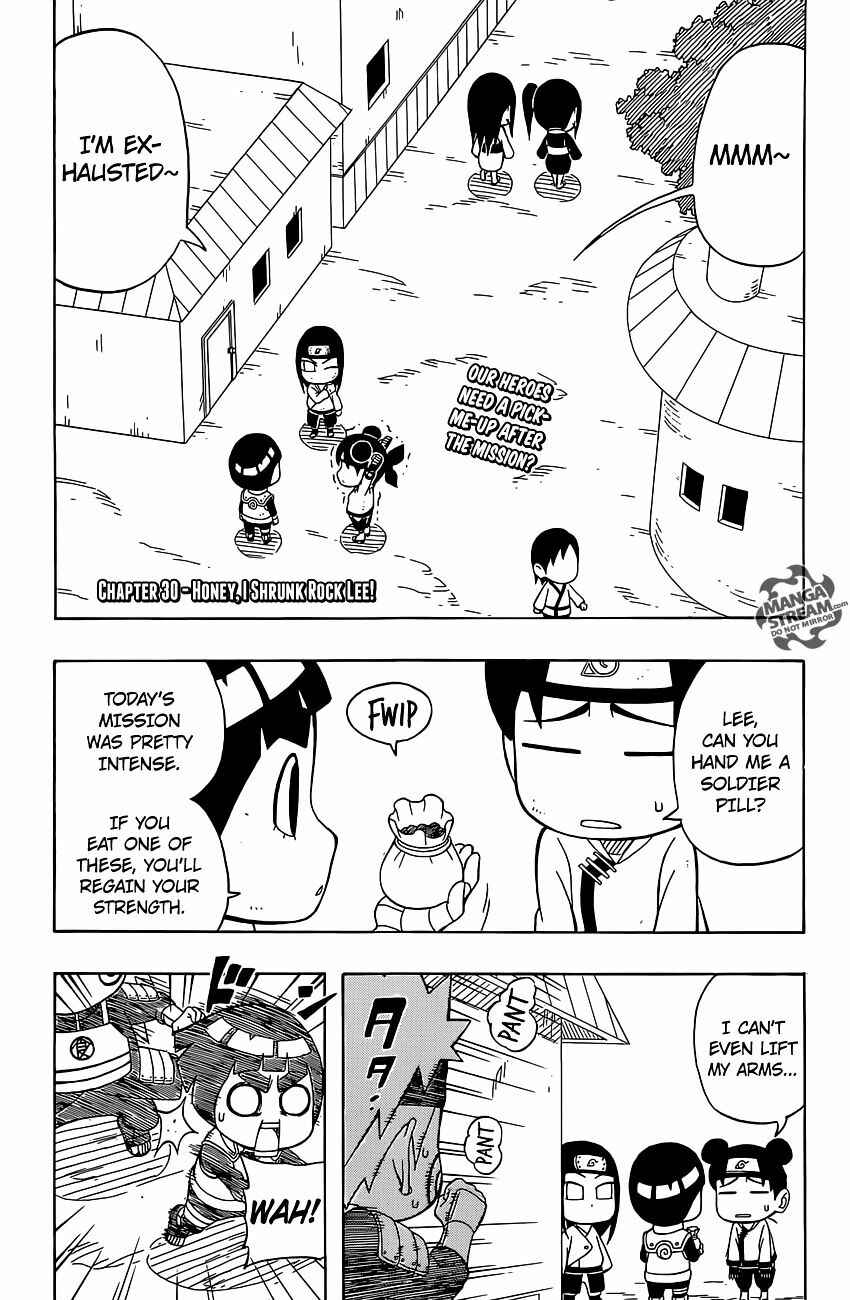 Page 1 Chapter 30 Rock Lee no Seishun Full-Power Ninden